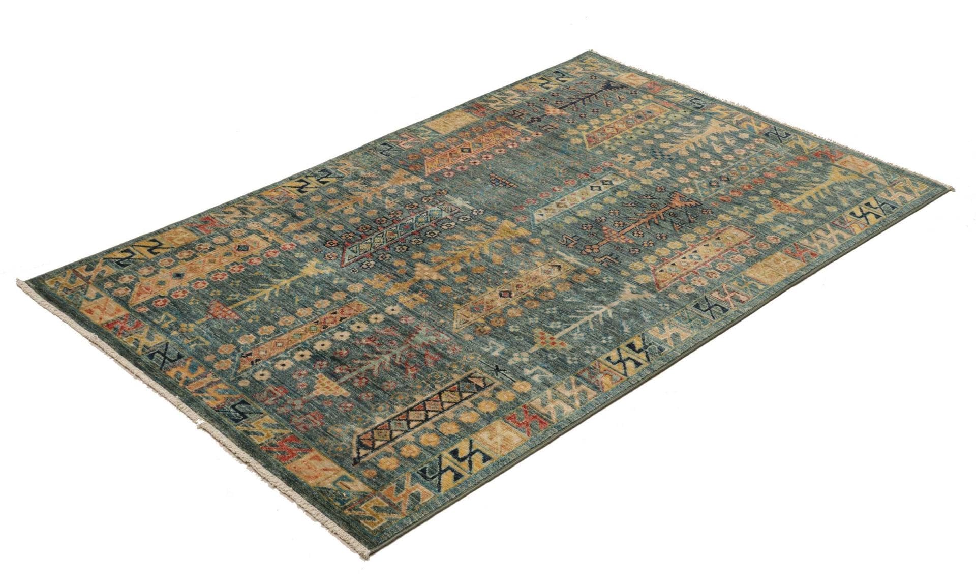 Samarkand Orientteppich 103 x 154cm, Schurwolle, handgeknüpft