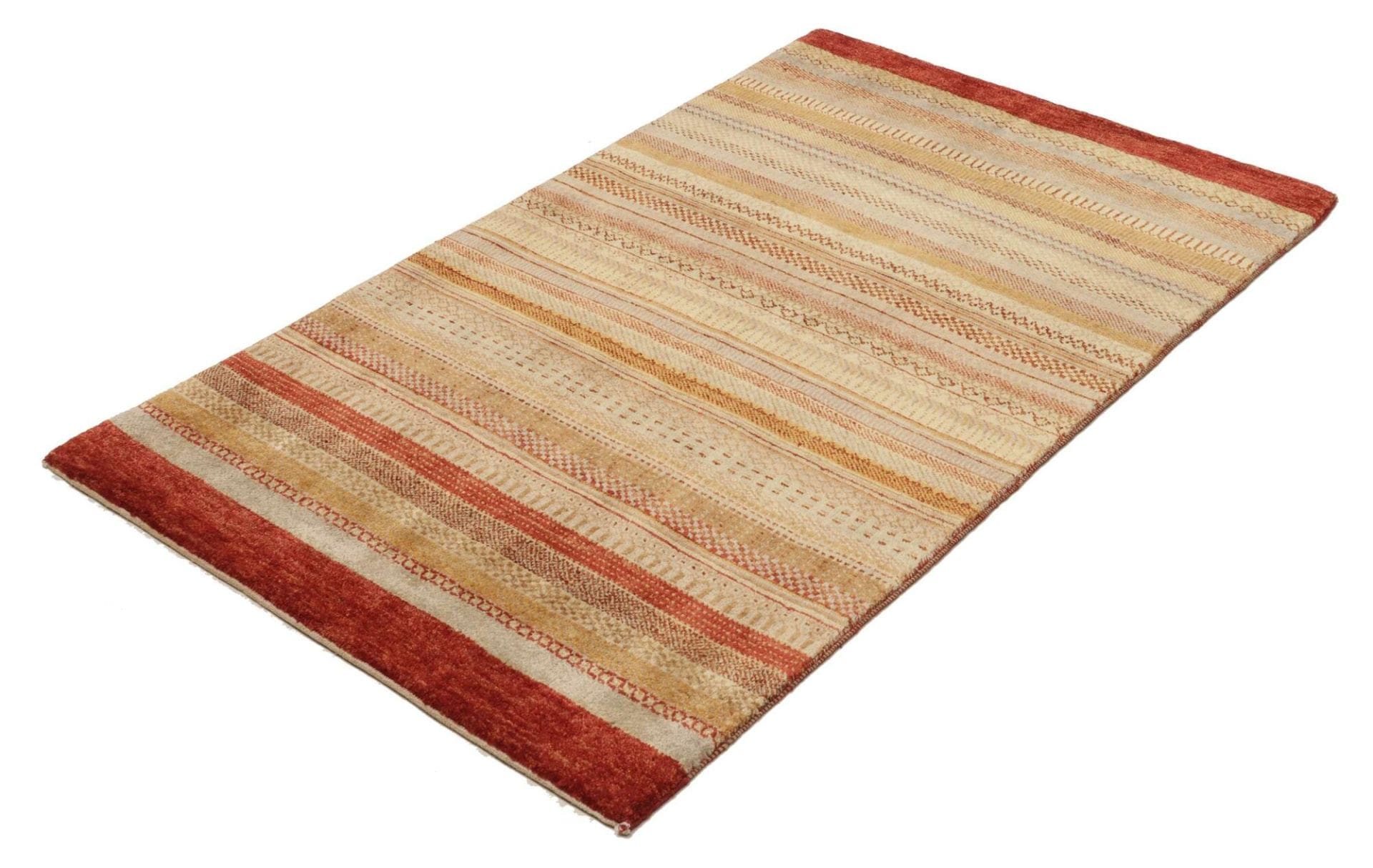 Loribaft Teppich 97 x 149cm aus Schurwolle, handgeknüpft, Orientteppich