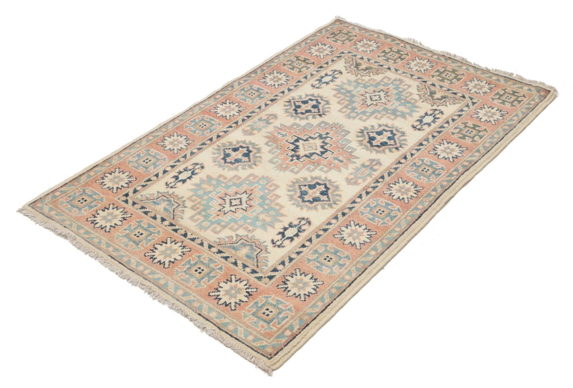 Kazak Orientteppich 90 x 136 cm - Handgeknüpft, Wolle, Rarität