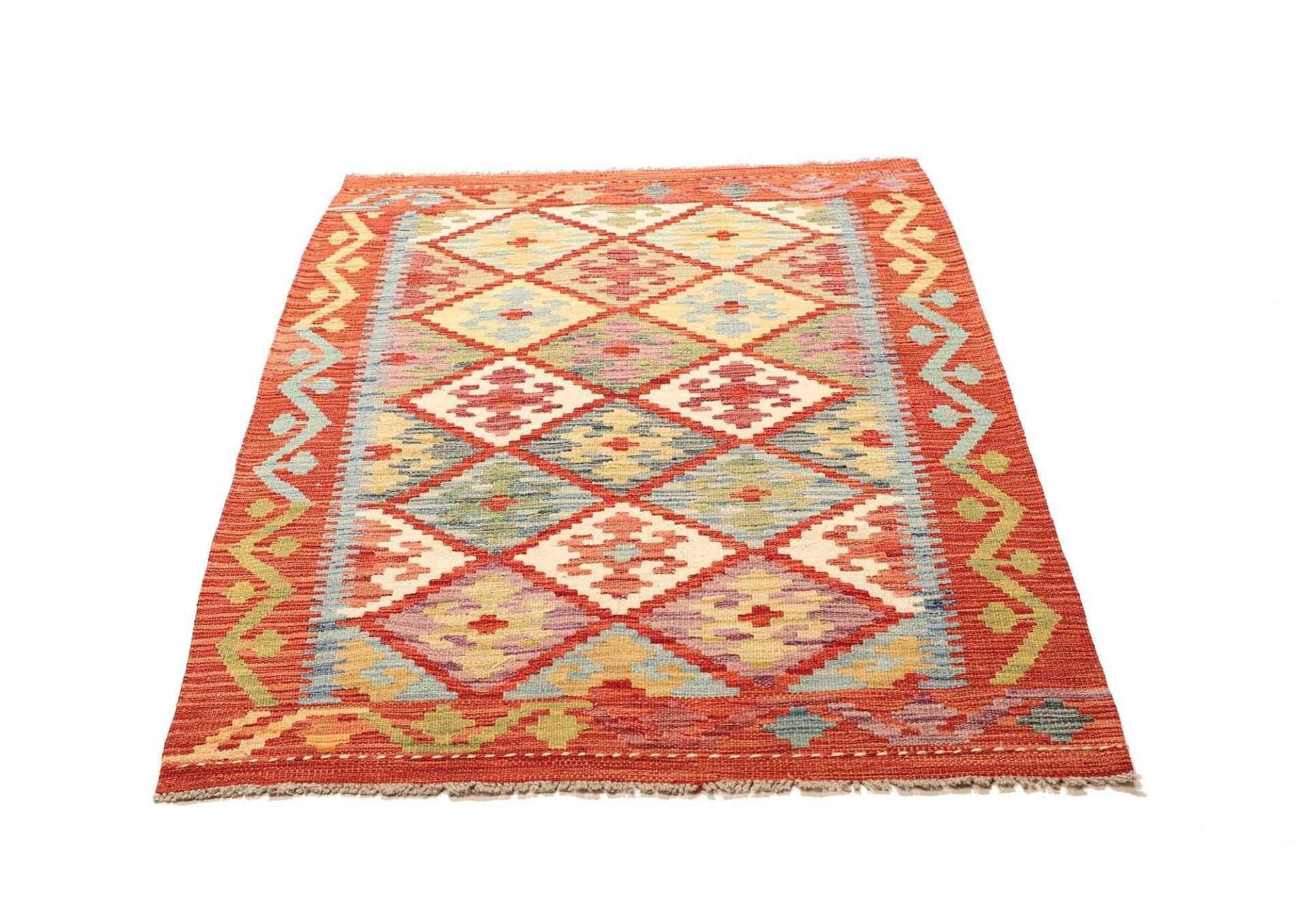 Orientteppich Kelim 107 x 145cm – Handgewebt, rustikales Flair