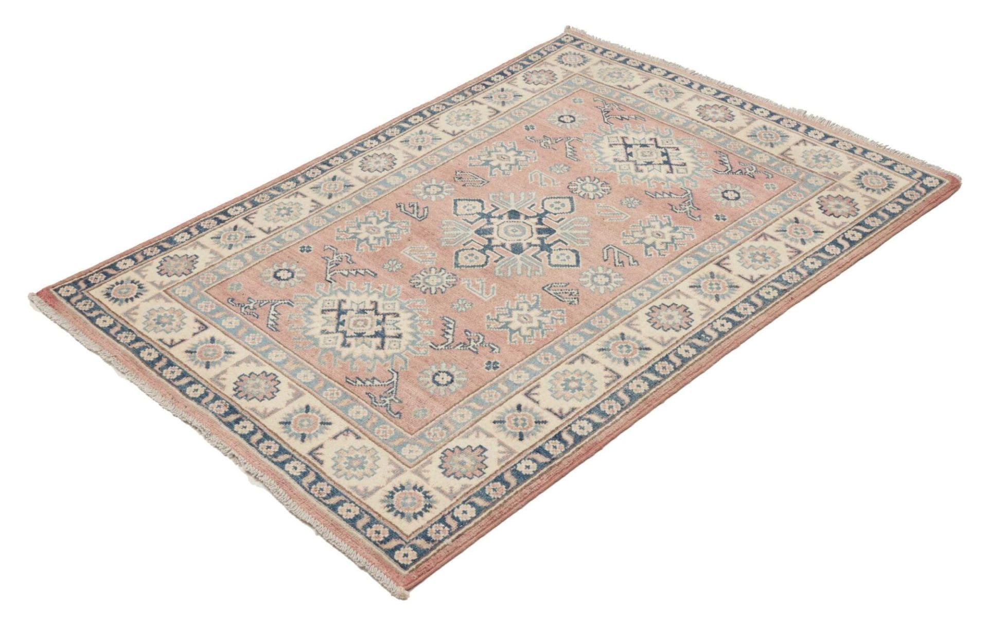 Kazak Orientteppich 102 x 139cm Schurwolle handgeknüpft
