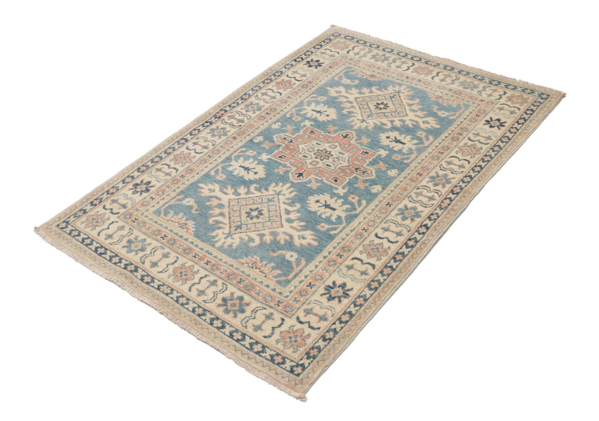 Kazak Teppich 98 x 138 cm - Handgeknüpft aus Schurwolle, Orientteppich