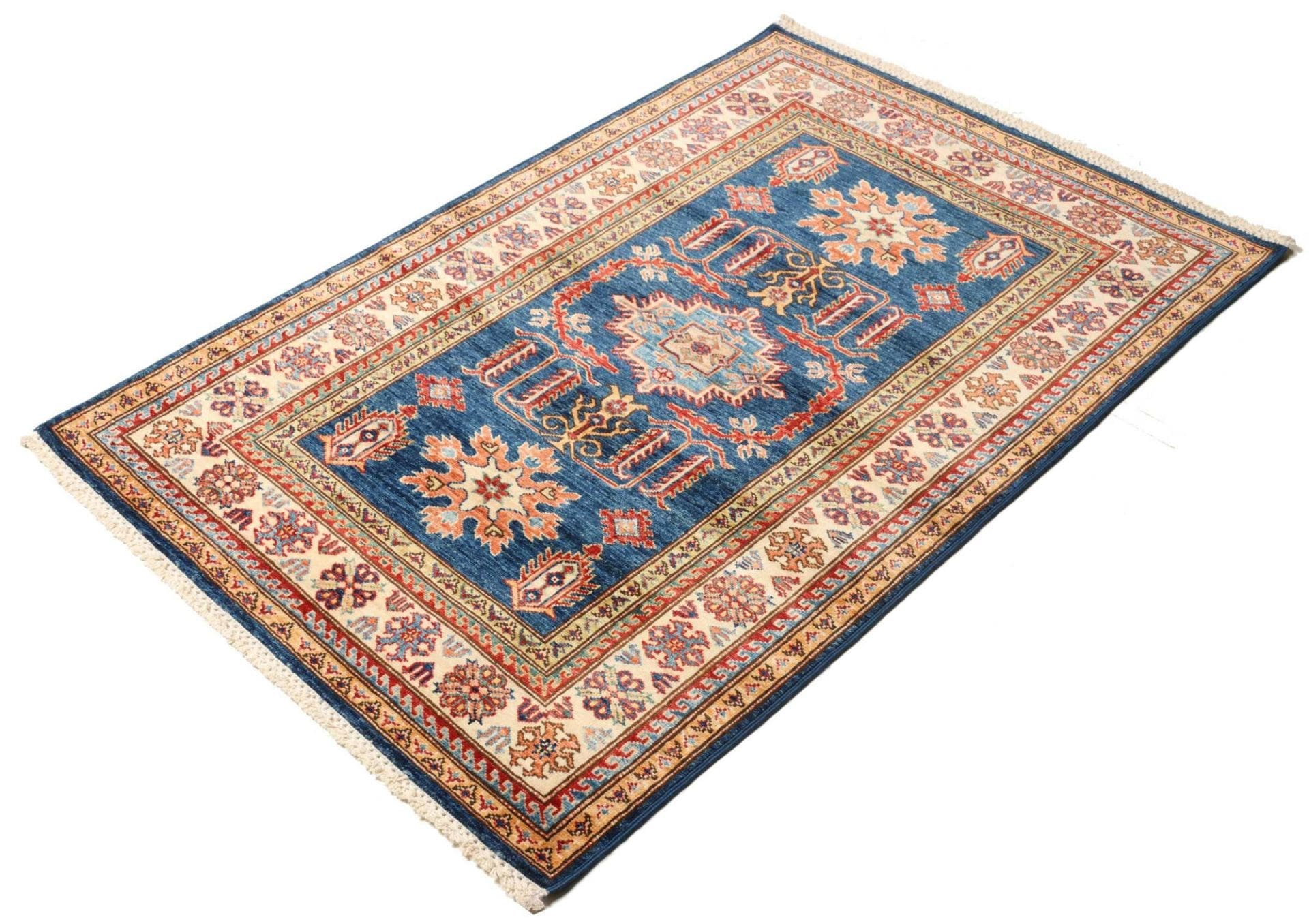 Kazak Teppich 106 x 148 cm - Handgeknüpft, Schurwolle, Orientteppich