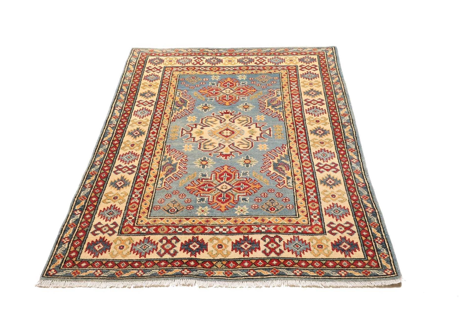 Kazak Orientteppich 102 x 150 cm – Handgeknüpft, Wolle, Rarität
