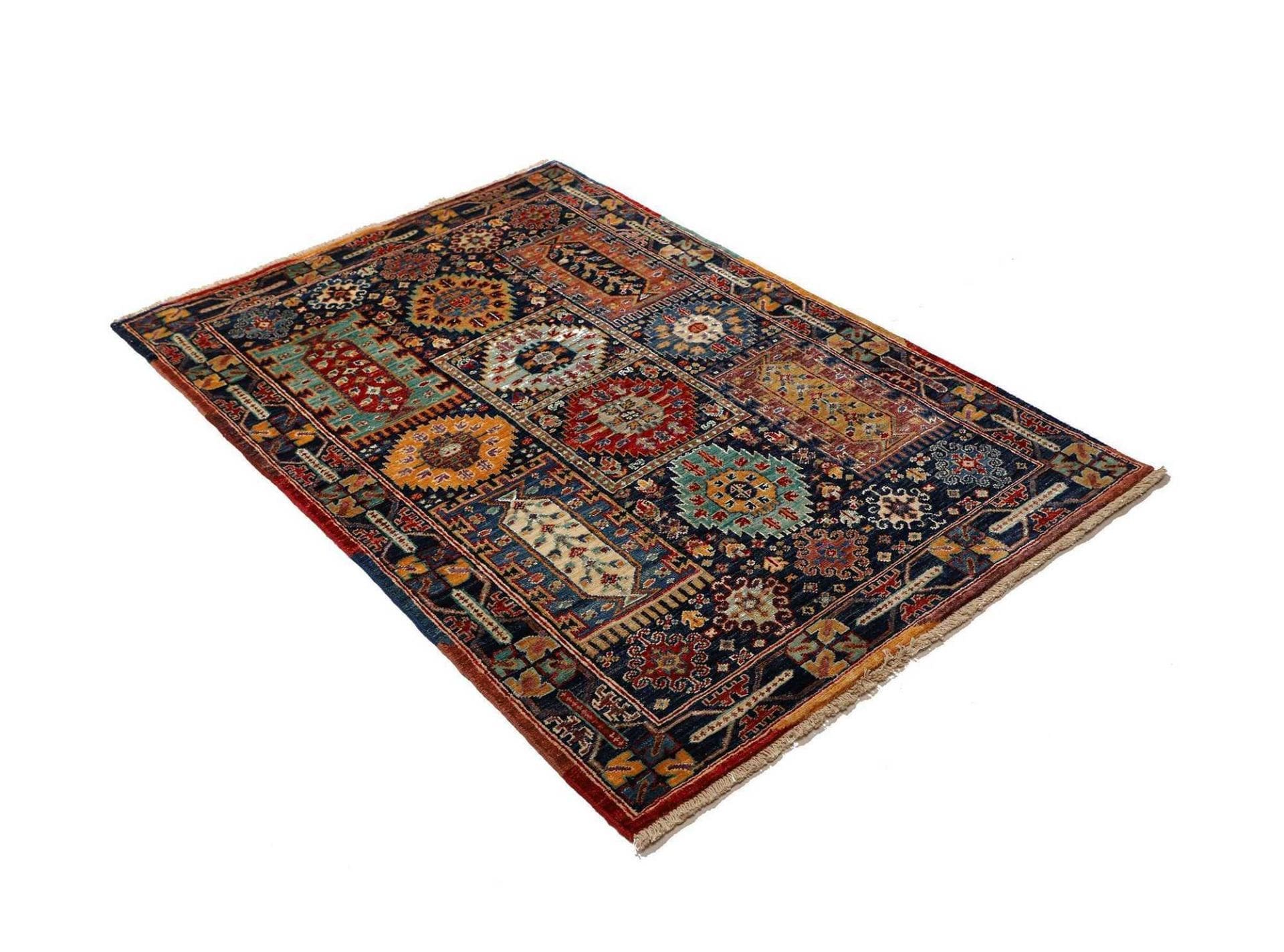 Orientteppich Samarkand 106 x 150cm, handgeknüpft, Wolle, bunt