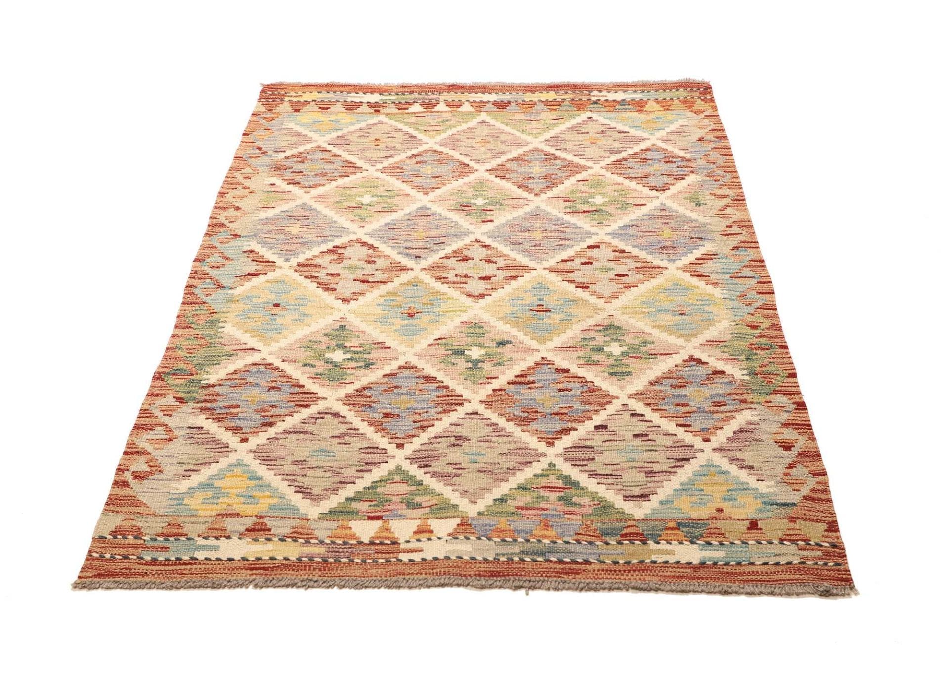 Kelim Teppich 105 x 148 cm - Handgewebt, rustikales Flair
