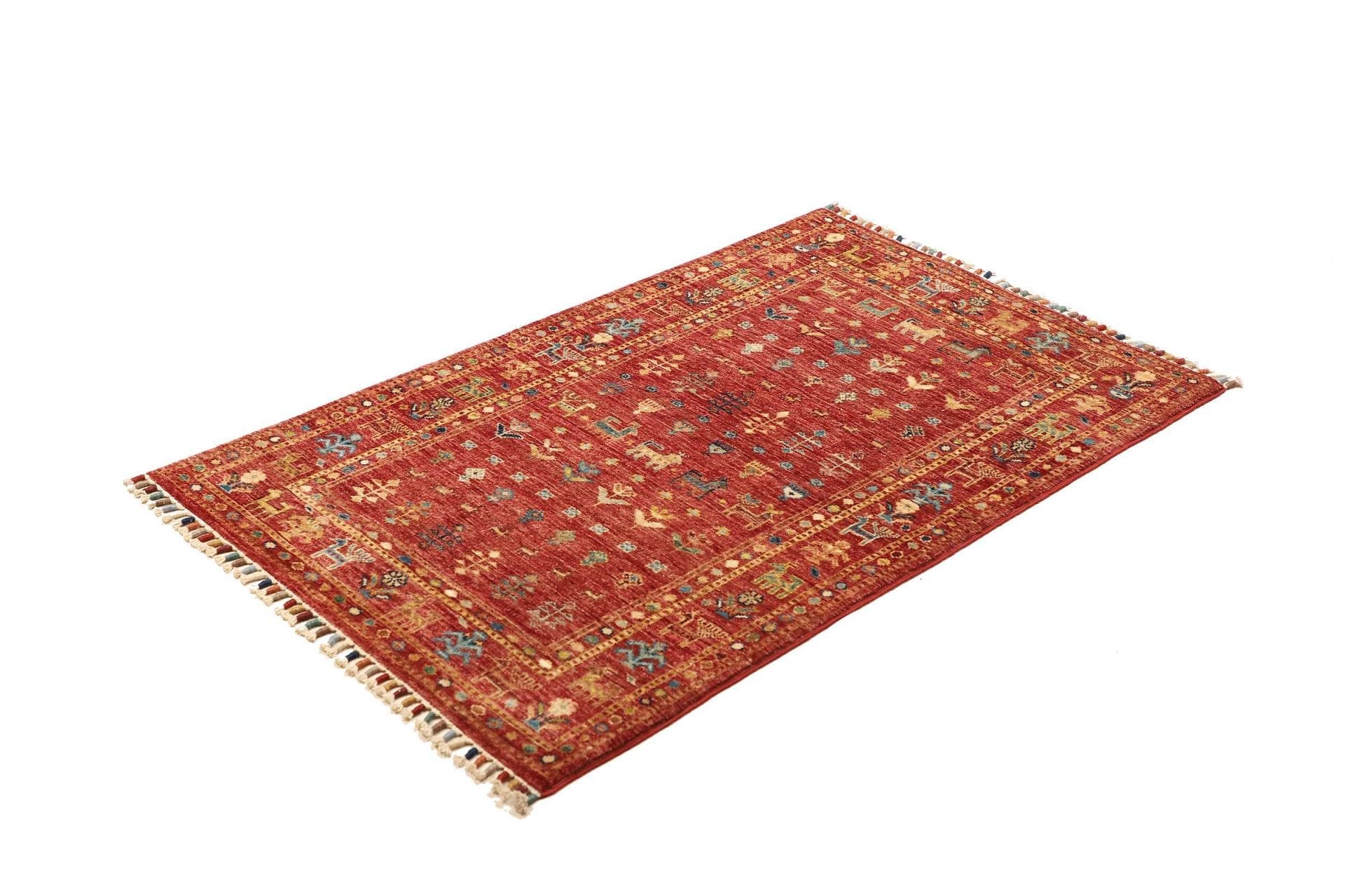 Samarkand Teppich 82 x 125 cm, Schurwolle, handgeknüpft, Orientteppich