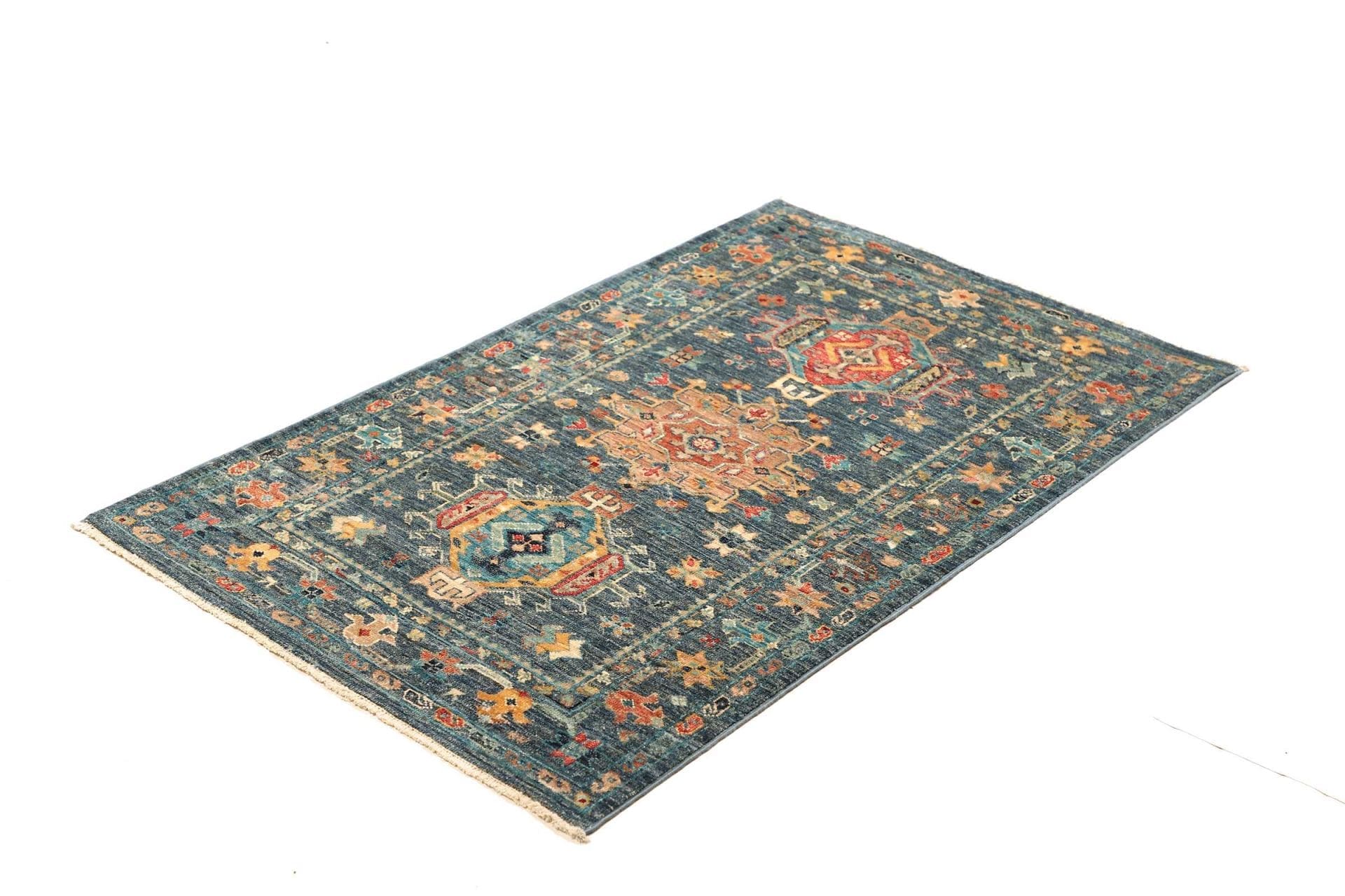 Samarkand Orientteppich 81 x 123cm, handgeknüpft, Wolle