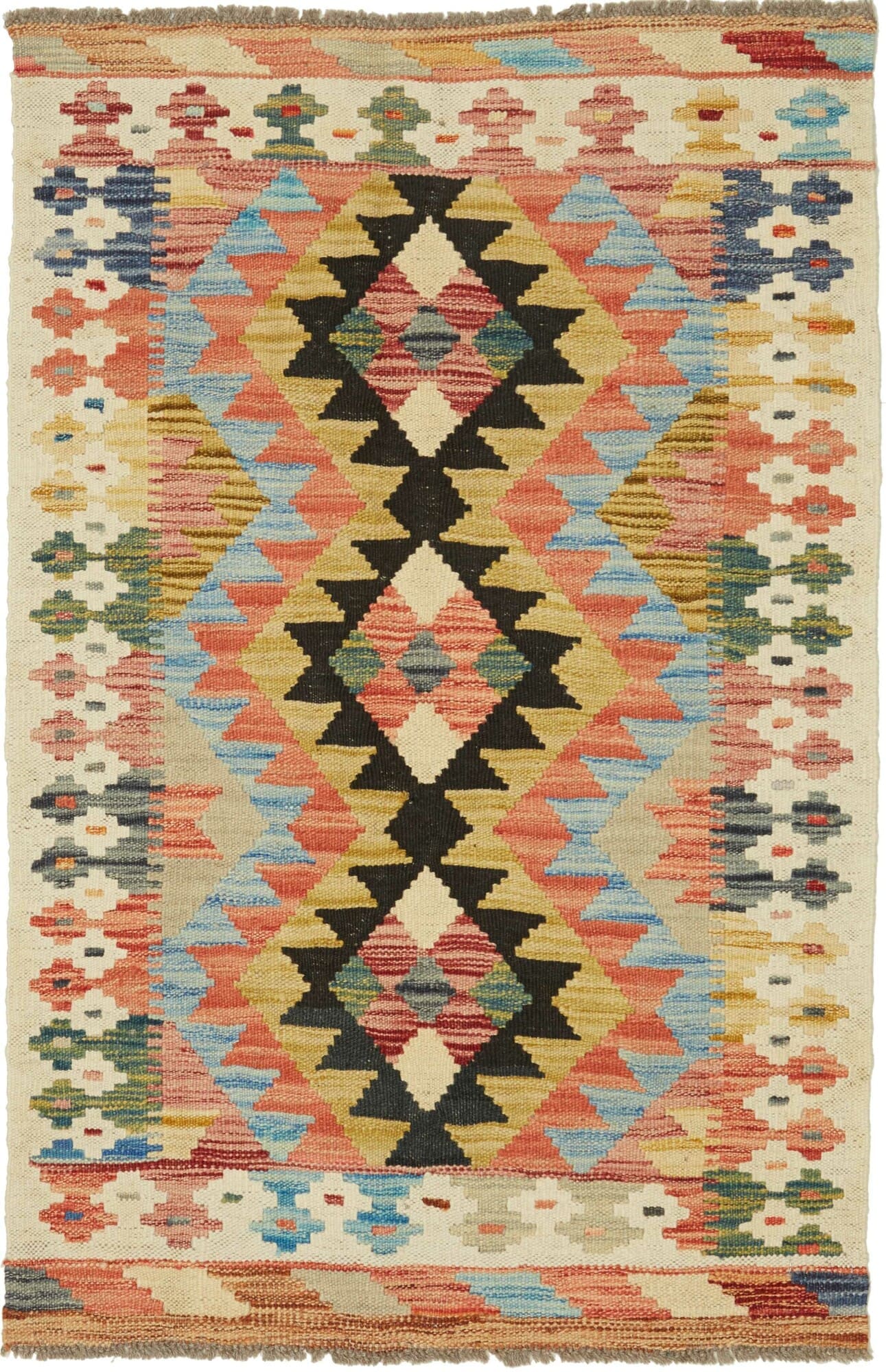 Kelim Teppich 80 x 118 cm – handgewebt, rustikales Flair