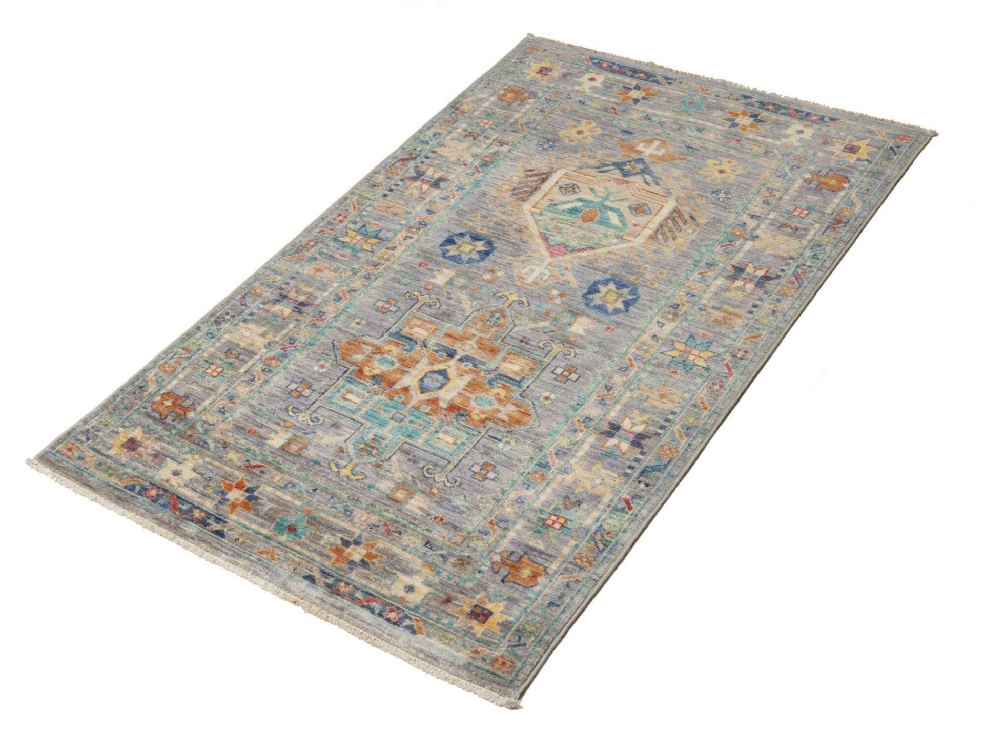 Samarkand Tribal 81 x 127cm | Handgeknüpfter Orientteppich