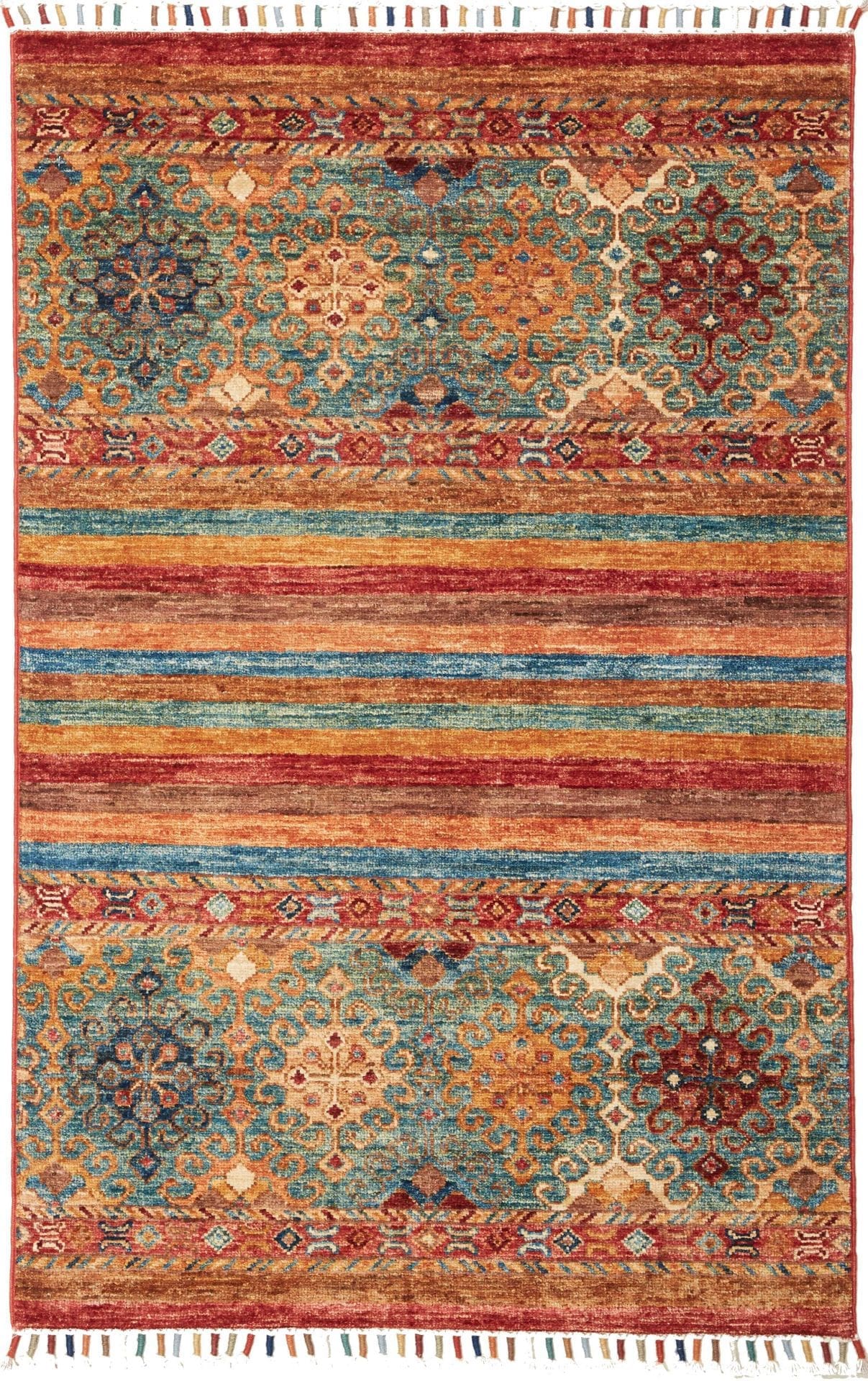 Orientteppich Samarkand 81 x 122 cm – handgeknüpft, Wolle, bunt