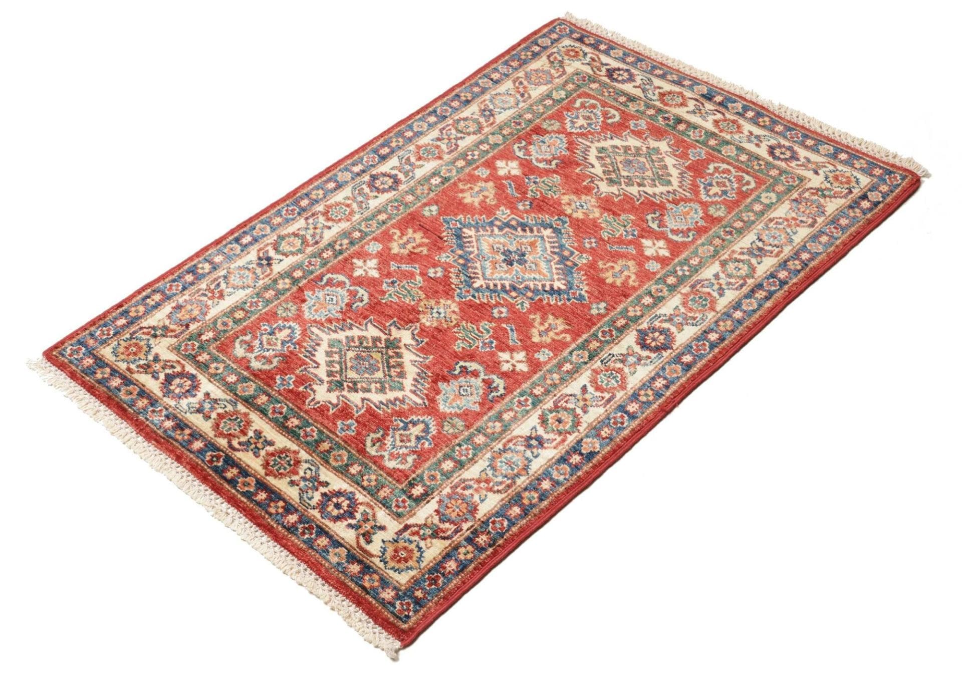 Kazak Orientteppich 79 x 117 cm - Handgeknüpft, Schurwolle