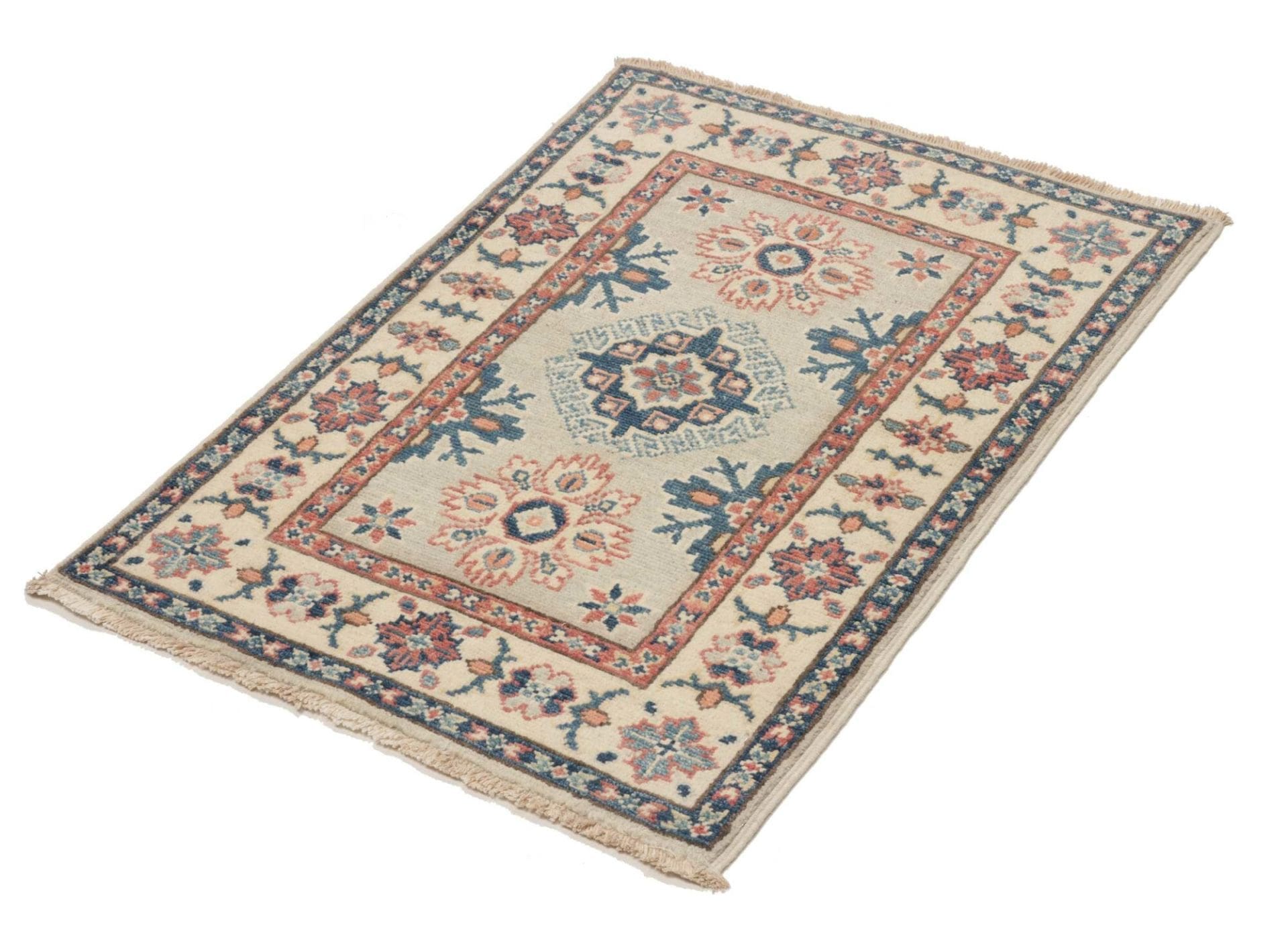 Kazak Teppich 64 x 85 cm - Handgeknüpft aus Schurwolle, Orientteppich