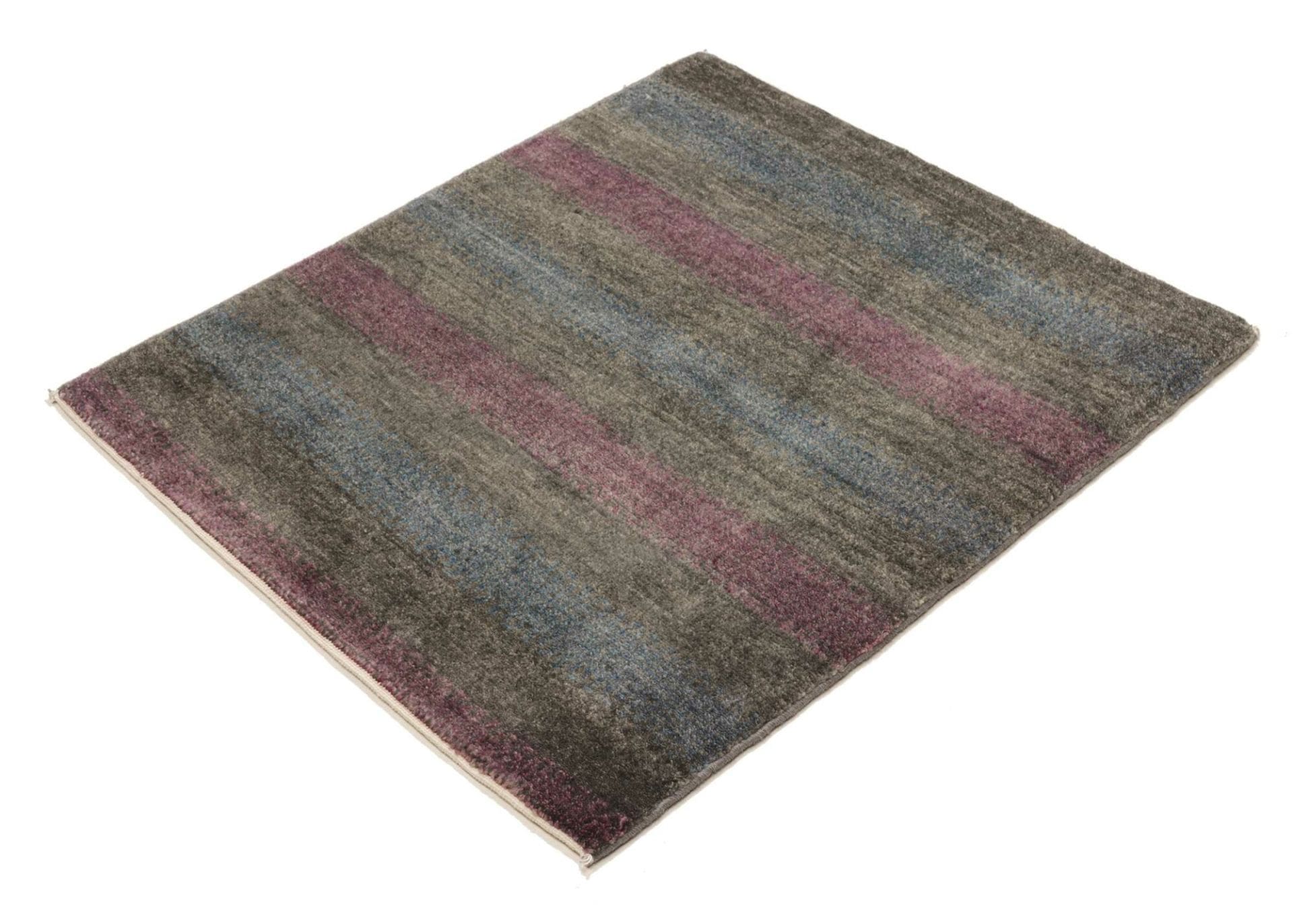 Loribaft Teppich 80 x 85cm aus Schurwolle, handgeknüpft, Orientteppich
