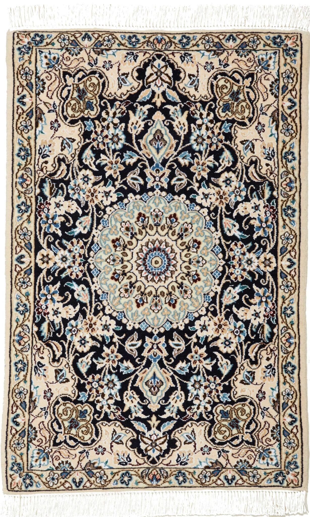 Orientteppich Nain 63 x 93 cm | Handgeknüpft aus Schurwolle