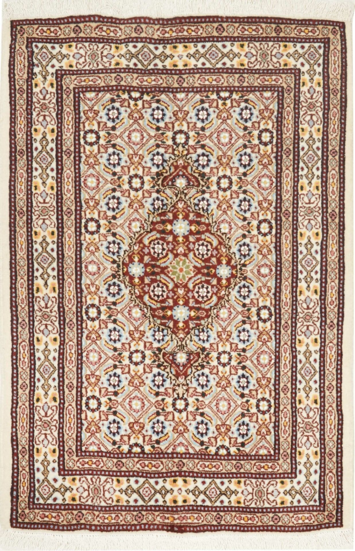Moud Orientteppich 64 x 91 cm floral, Schurwolle, handgeknüpft