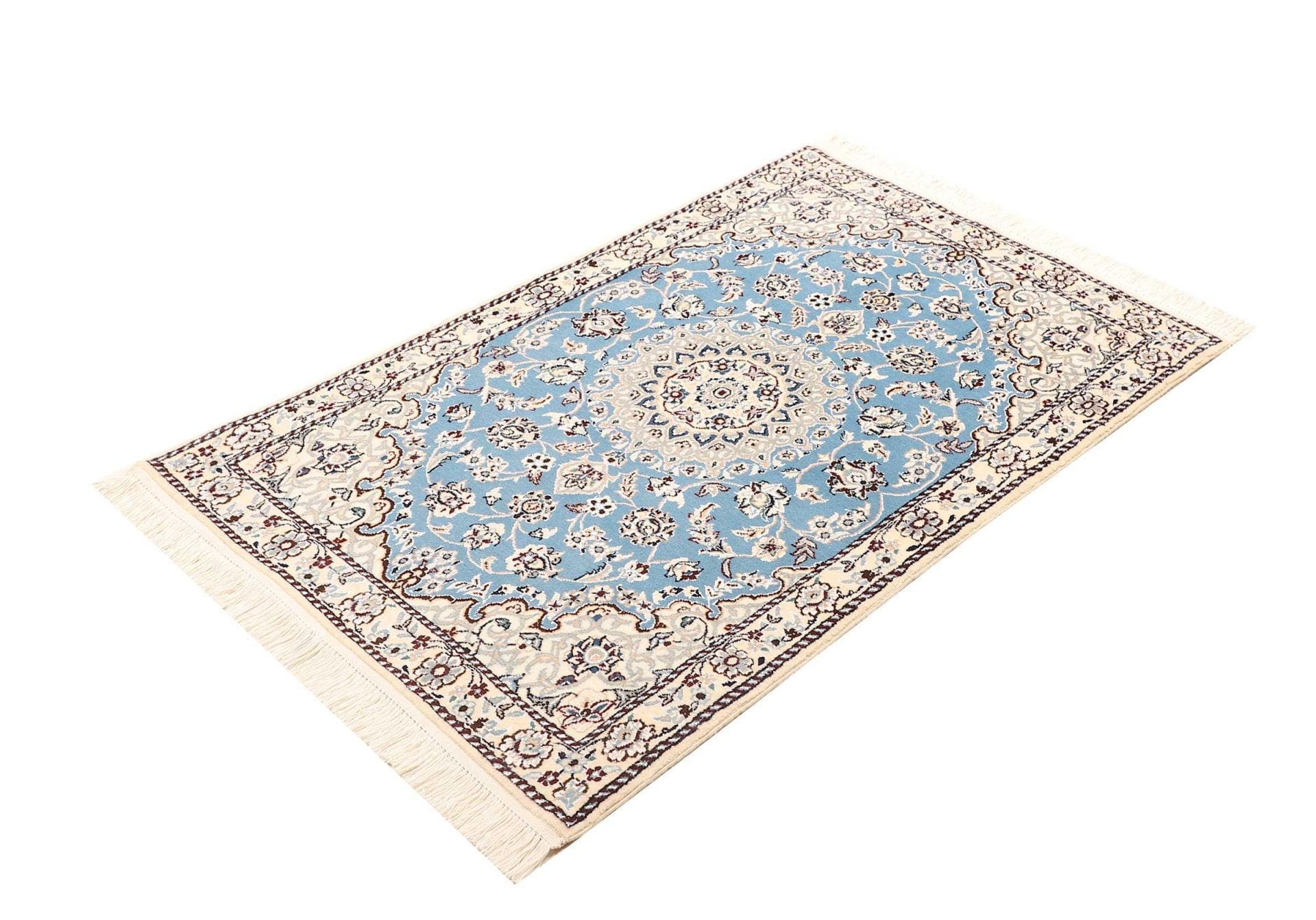 Nain Teppich 82 x 120 cm - Florale Muster - Handgeknüpft - Perserteppich