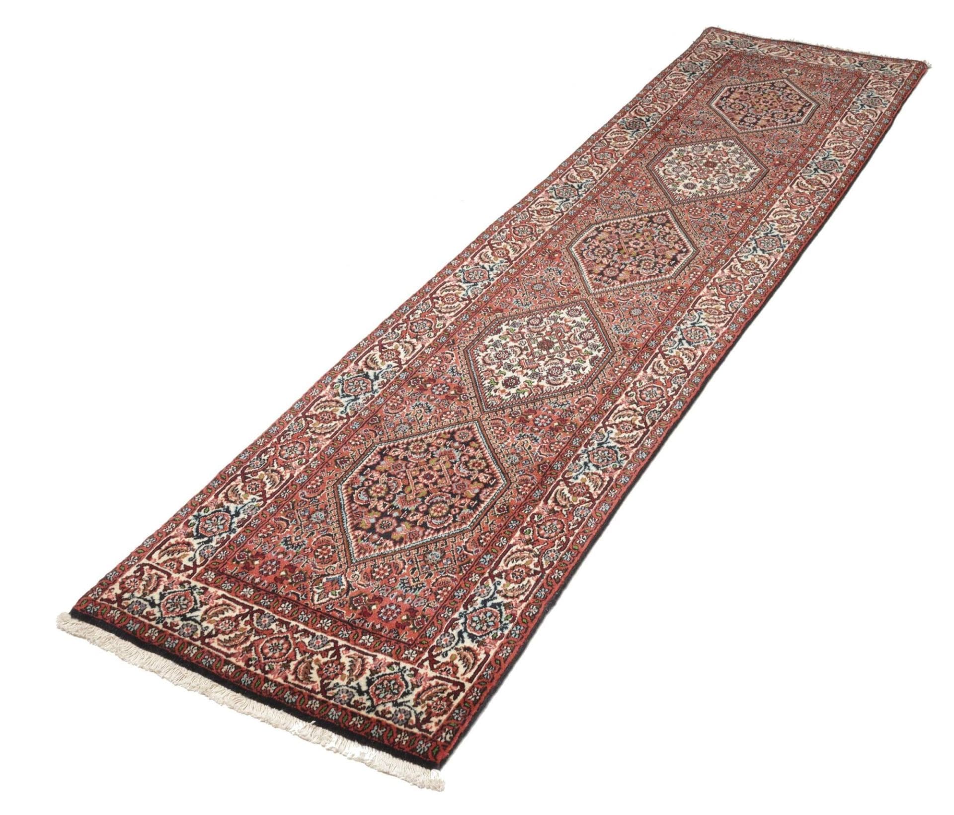 Orientteppich Sandjan 69 x 260cm, handgeknüpft aus Schurwolle