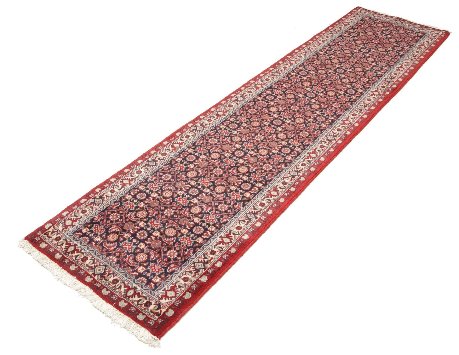 Sandjan 66 x 252cm Perserteppich aus Schurwolle, handgeknüpft