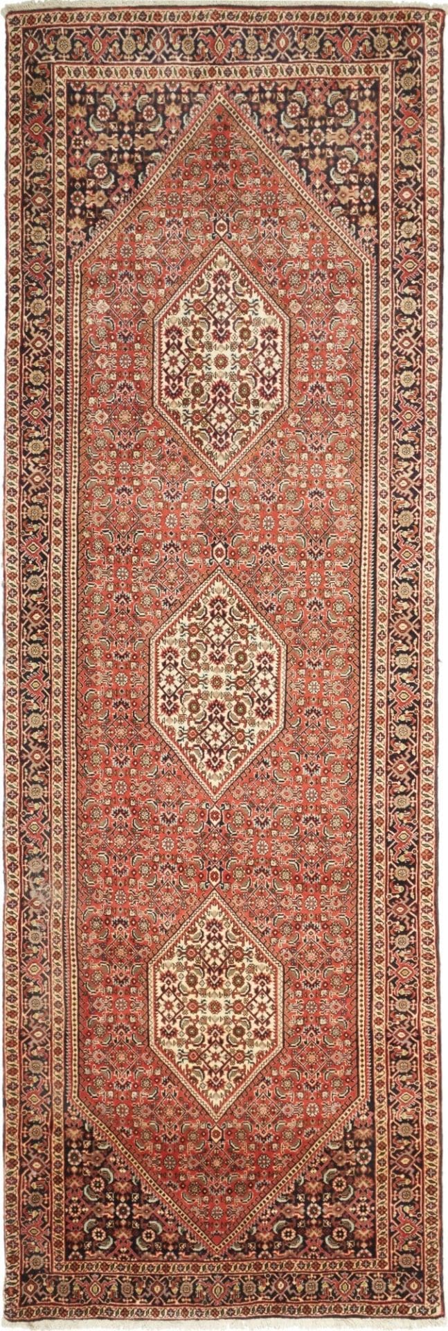 Bidjar Teppich 96 x 290 cm - Handgeknüpft, Schurwolle, robust