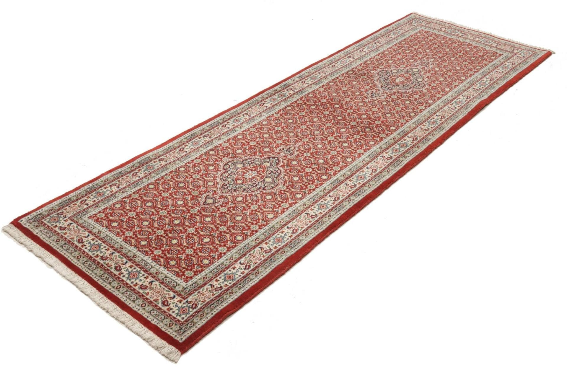 Moud Teppich 83 x 238 cm, florales Muster, handgeknüpft, Perserteppich