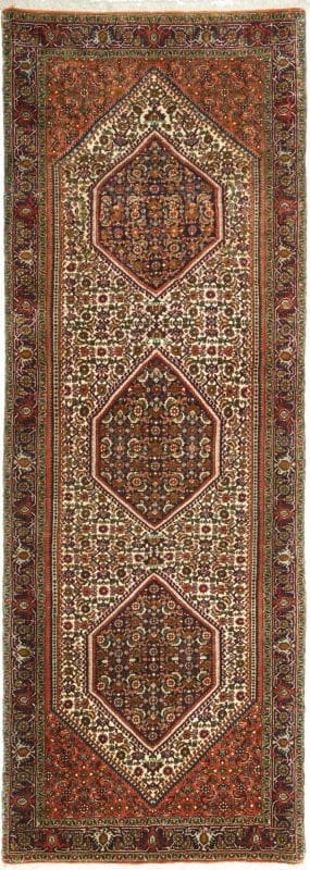 Bidjar Teppich 79 x 211cm, Schurwolle, handgeknüpft, Perserteppich