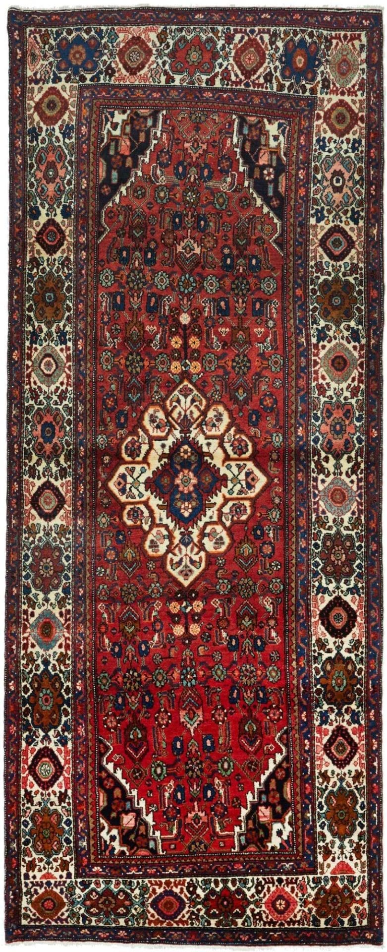 Orientteppich Hosseinabad 140 x 350cm, handgeknüpft aus Schurwolle