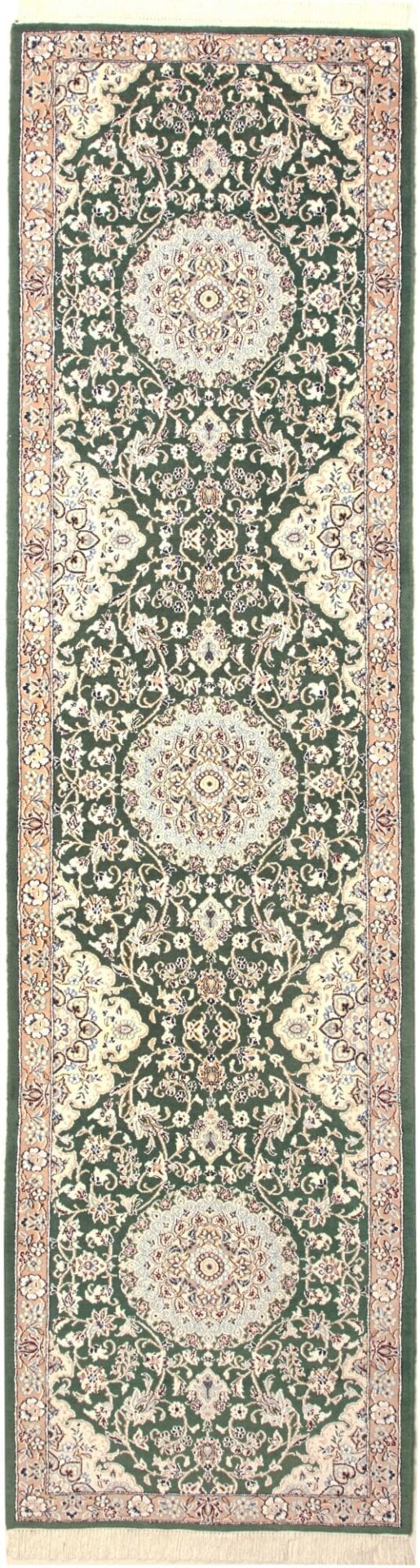 Exklusiver Nain Perserteppich 83 x 303cm – handgeknüpft, Wolle