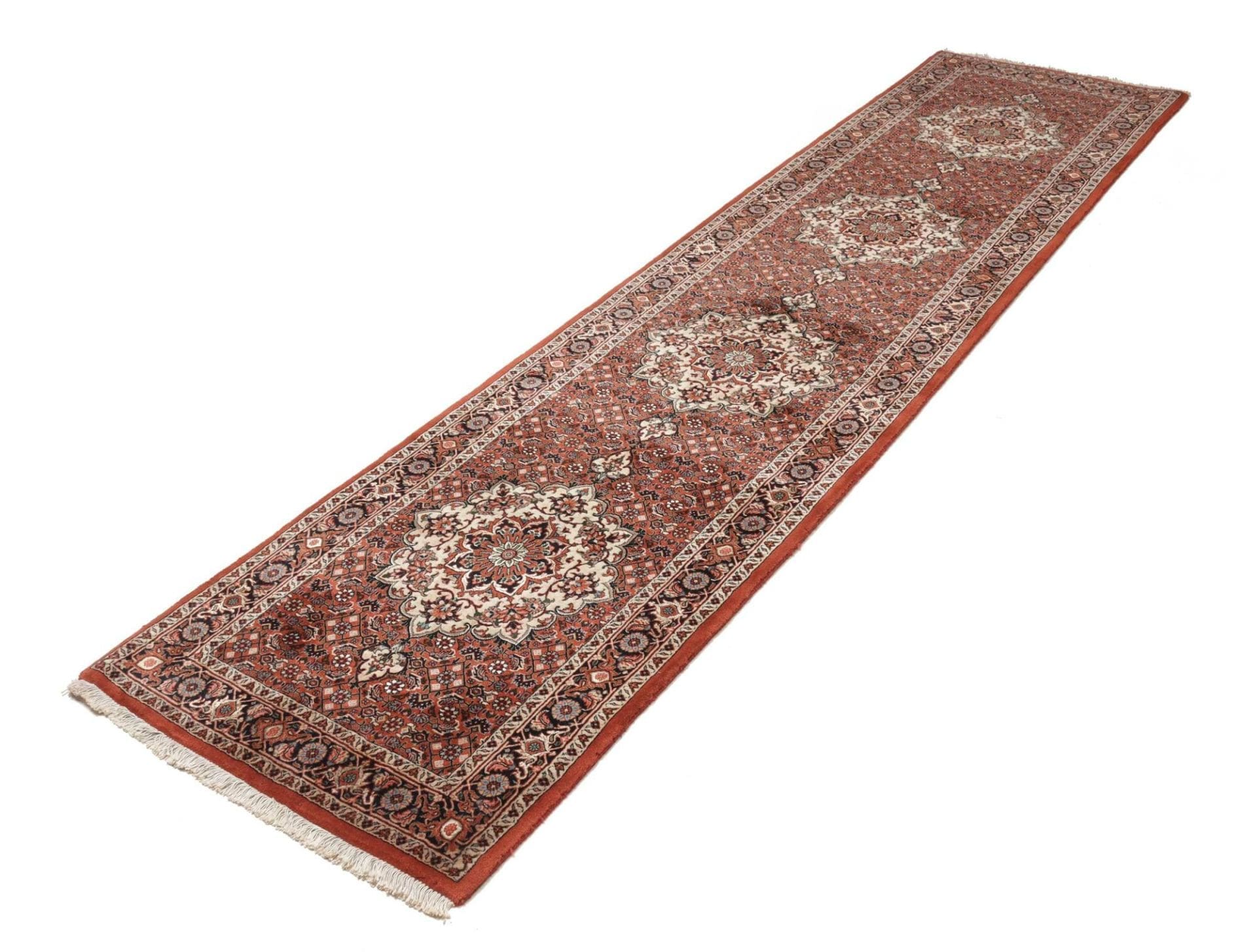 Bidjar Teppich 78 x 310 cm, handgeknüpft, Schurwolle, Perserteppich