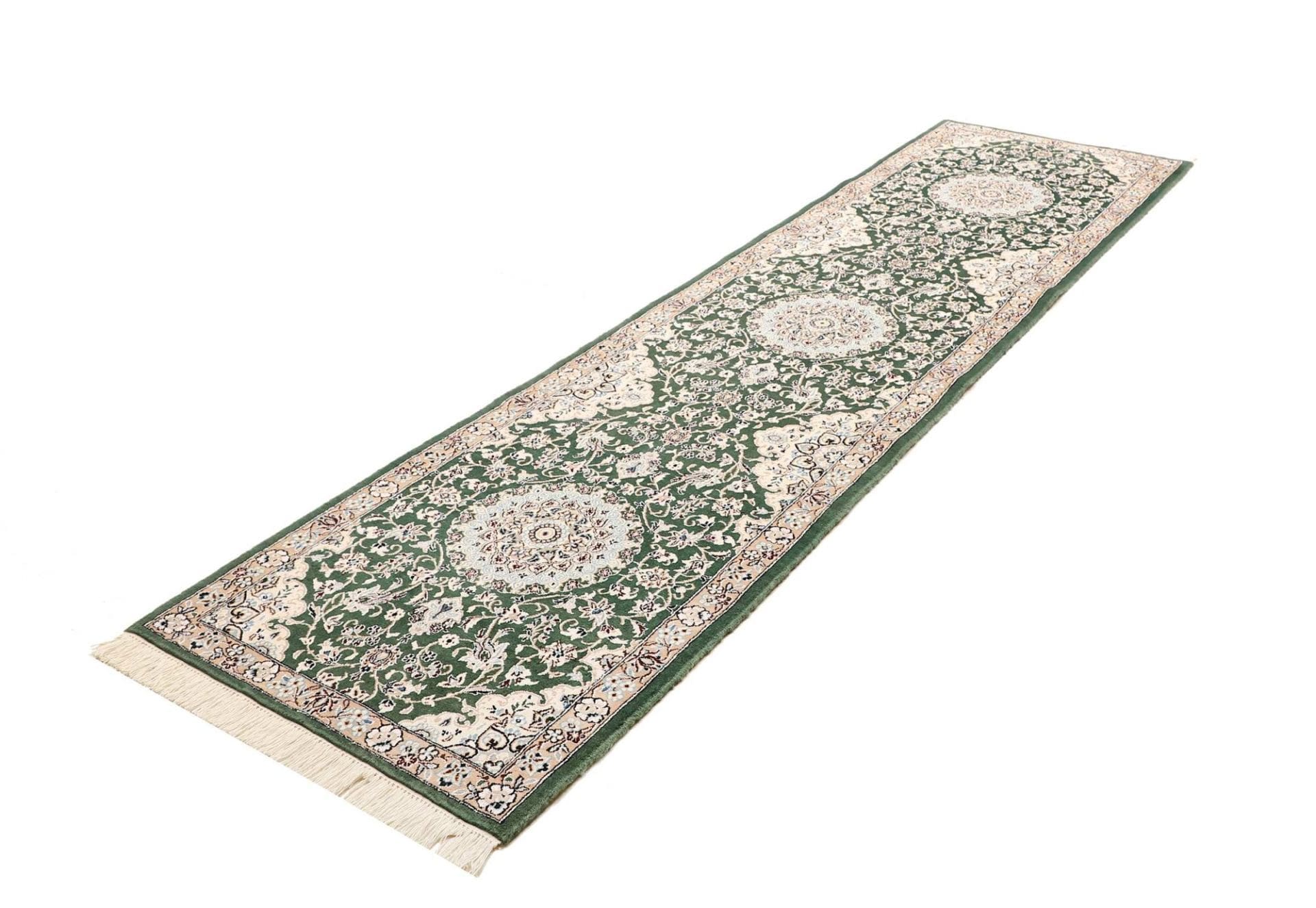 Exklusiver Nain Perserteppich 83 x 303cm – handgeknüpft, Wolle