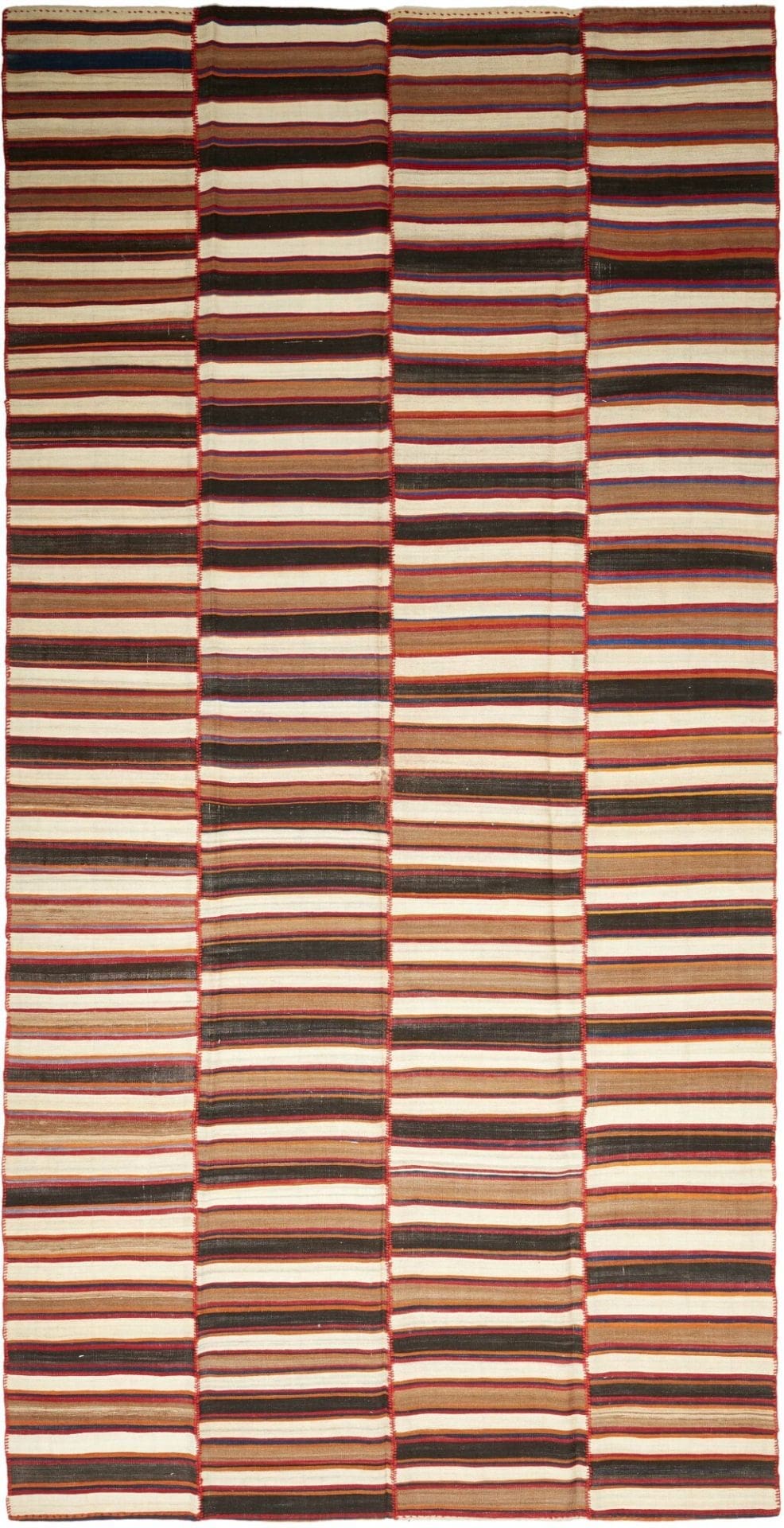 Kelim Mazandra 197 x 392 cm – Handgewebt, rustikales Flair