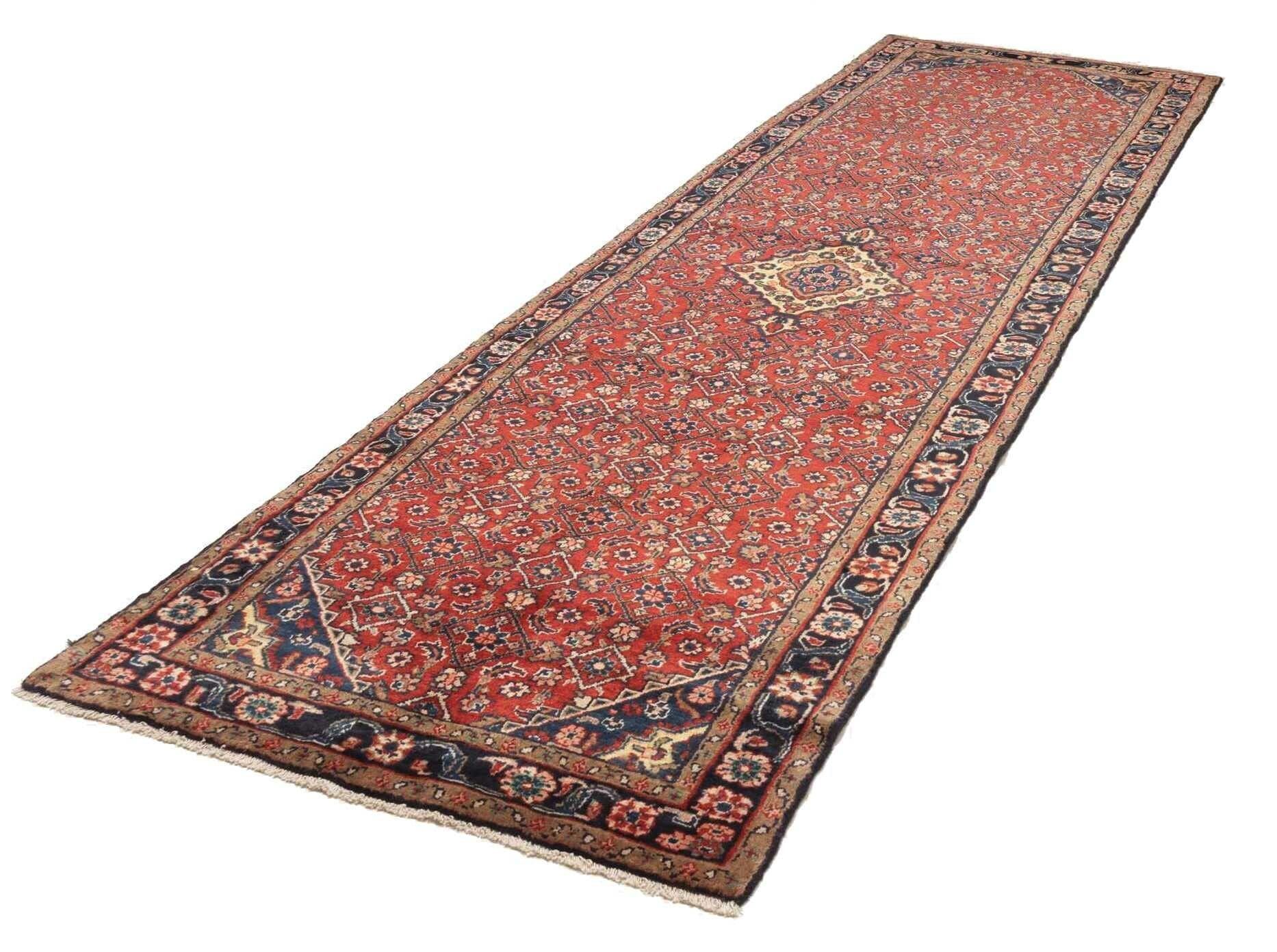Perser Teppich 110 x 368 cm – handgeknüpft, florale Muster, Schurwolle