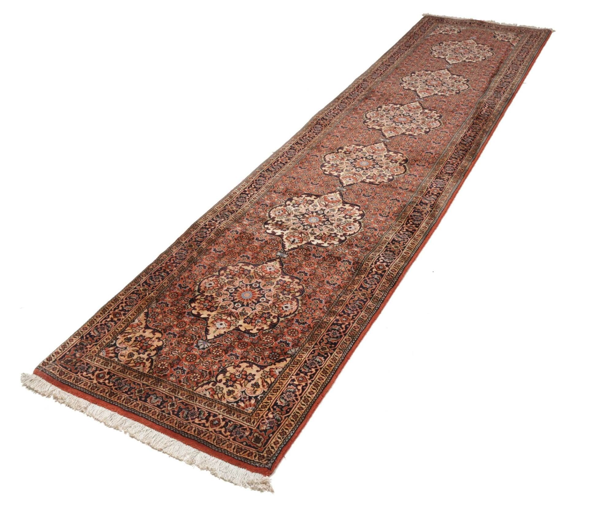 Bidjar Teppich 80 x 325cm – handgeknüpft, Schurwolle, Perserteppich