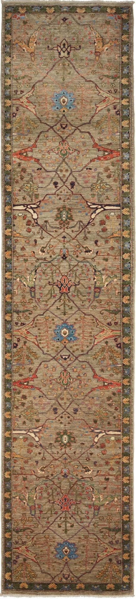 Ariana Orientteppich 91 x 410cm, Schurwolle, handgeknüpft
