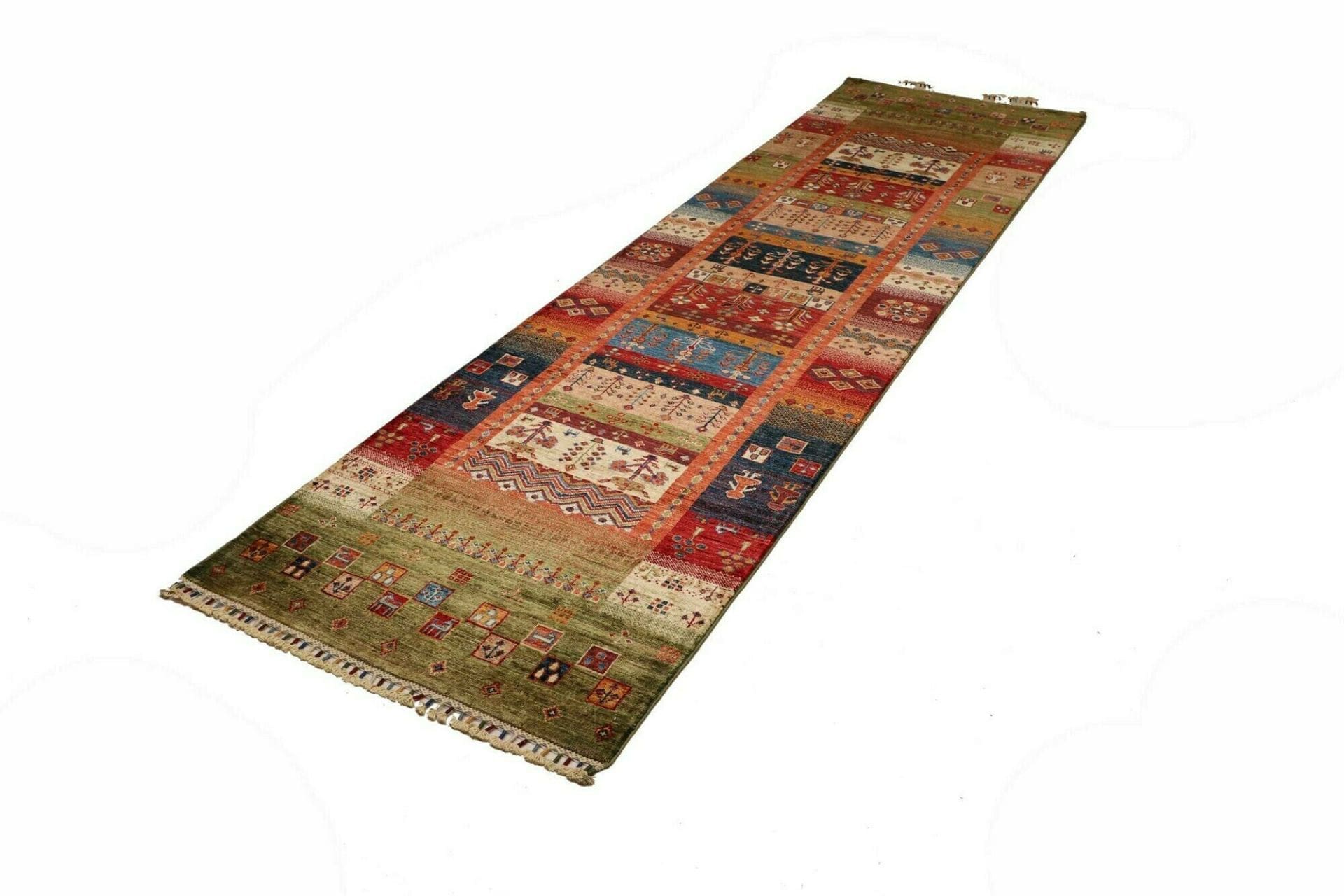 Samarkand Orientteppich 87 x 303 cm, handgeknüpft, Wolle