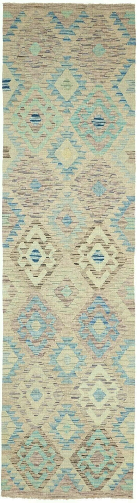 Kelim Teppich 83 x 305 cm – Handgewebt, rustikales Flair, Schurwolle