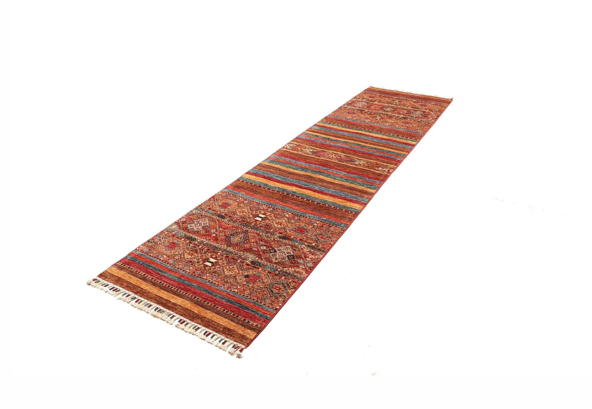 Orientteppich Samarkand 86 x 310cm aus Schurwolle, handgeknüpft