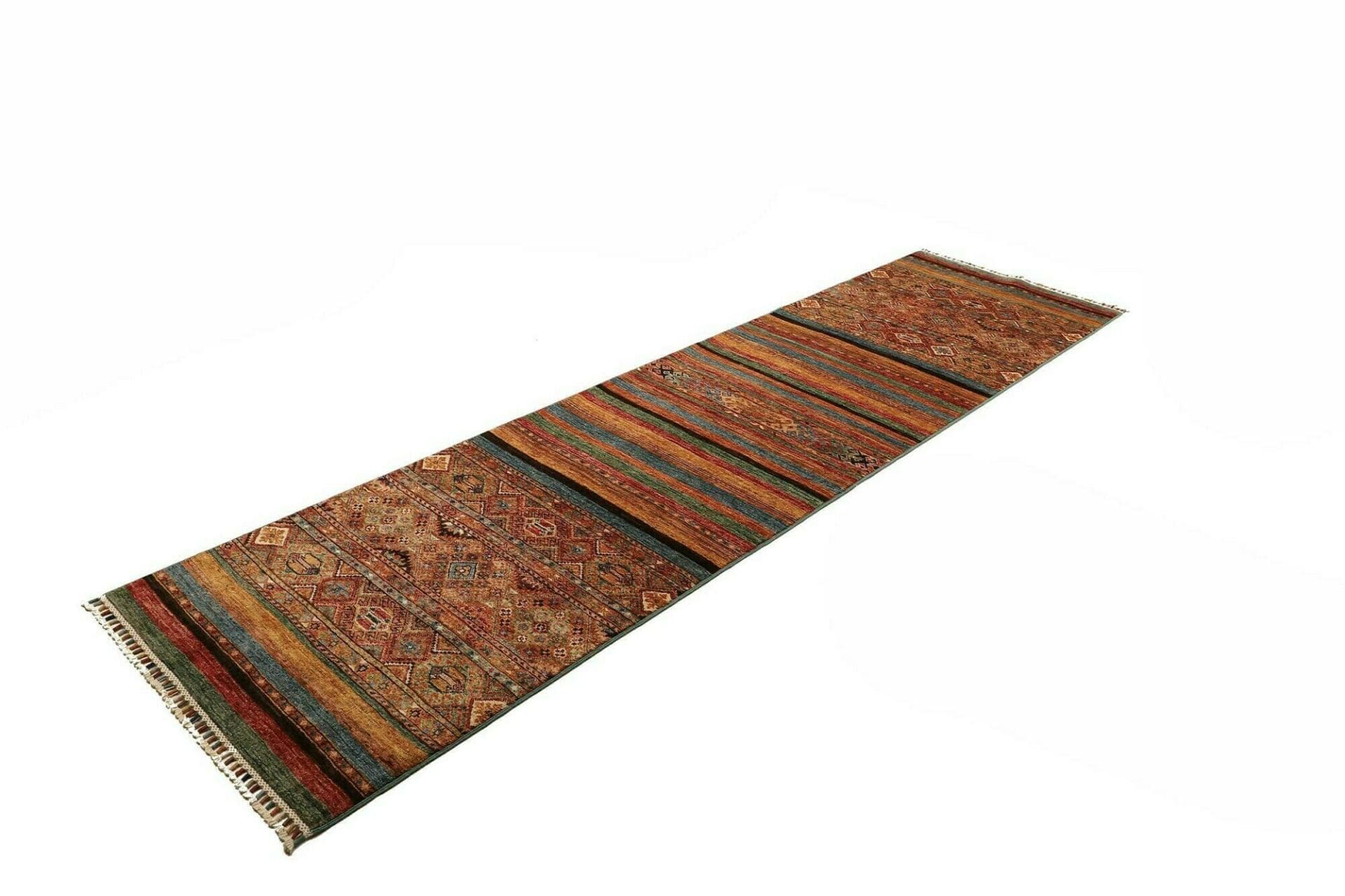 Orientteppich Samarkand 85 x 306cm, handgeknüpft aus Schurwolle