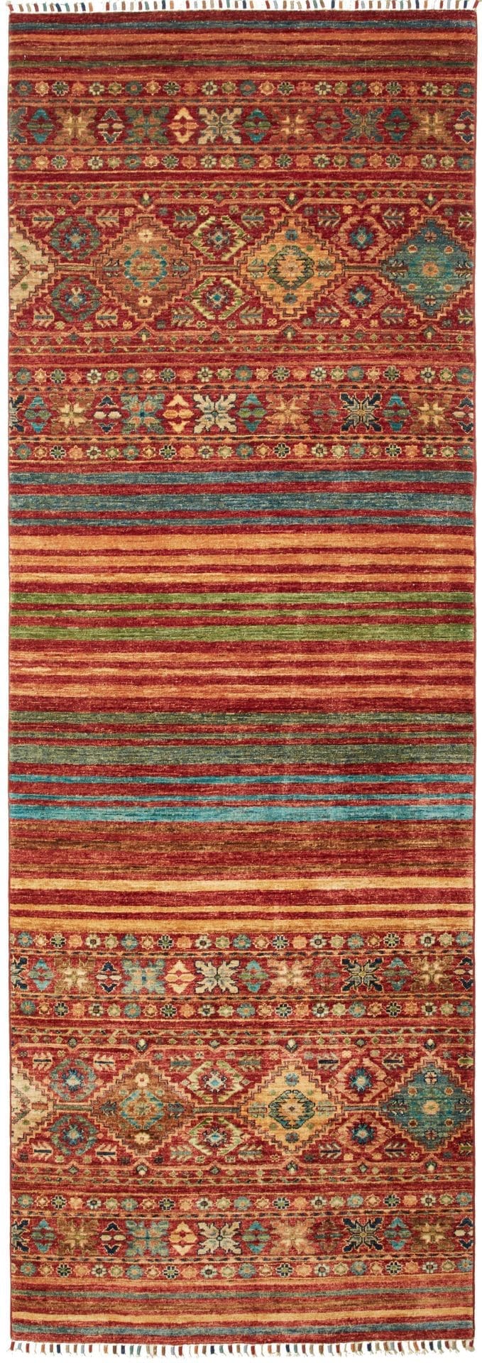 Samarkand Orientteppich 104 x 297cm – Handgeknüpft, Wolle