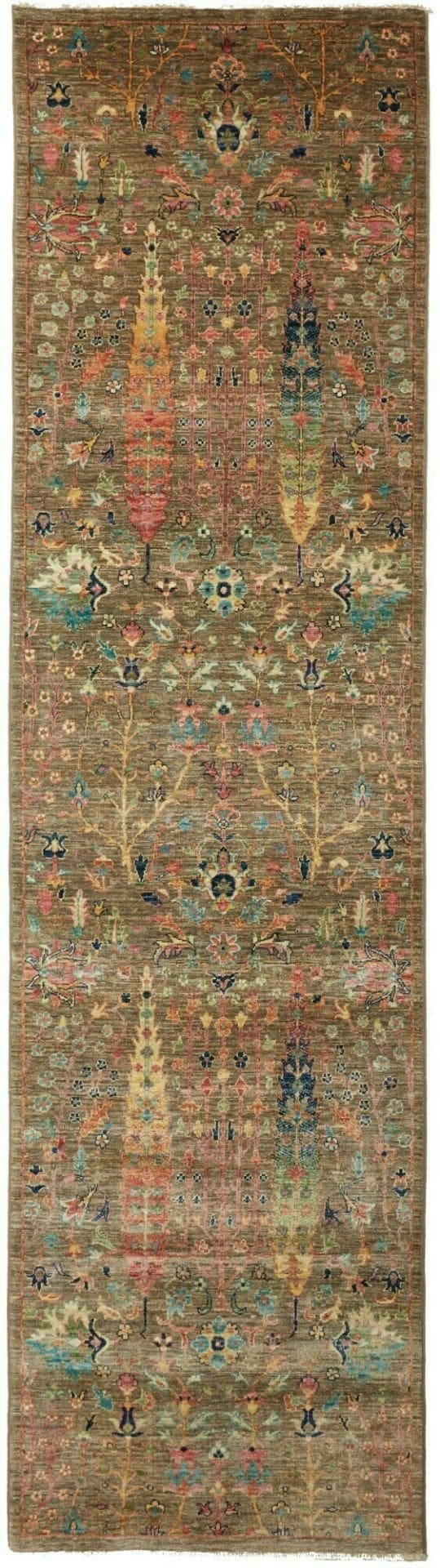Samarkand Orientteppich 83 x 294 cm, handgeknüpft, Schurwolle