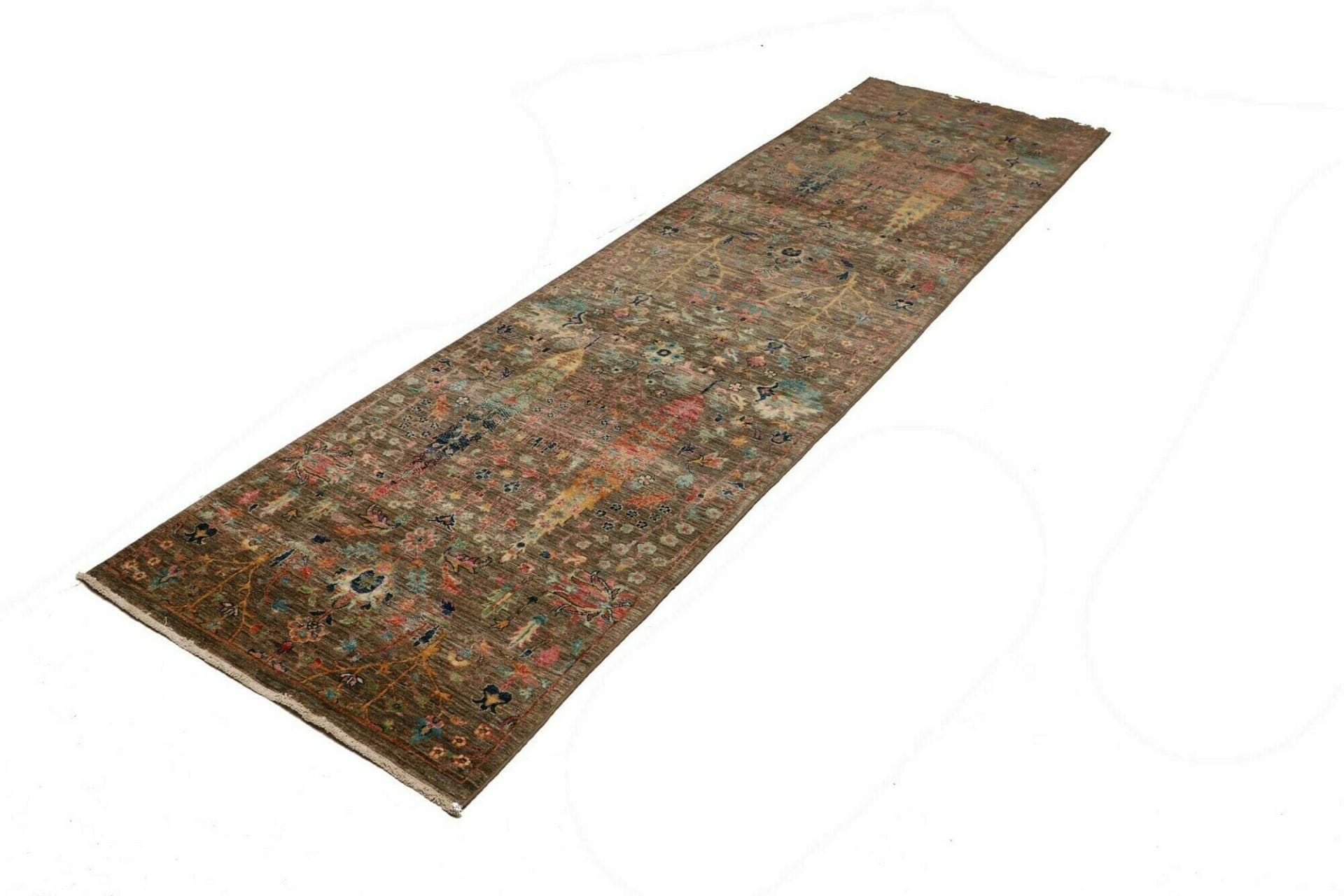 Samarkand Orientteppich 83 x 294 cm, handgeknüpft, Schurwolle
