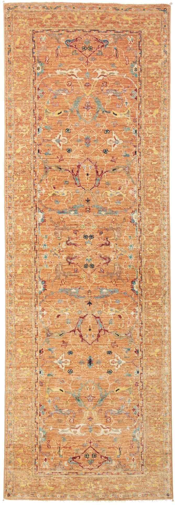 Ziegler Teppich 85 x 248cm, Schurwolle, handgeknüpft, Orientteppich