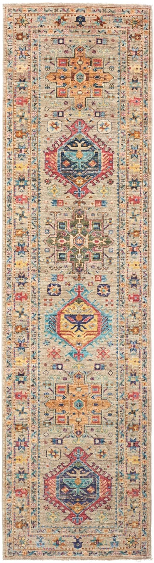 Samarkand Teppich 83 x 278 cm, handgeknüpft, Wolle, orientalisch