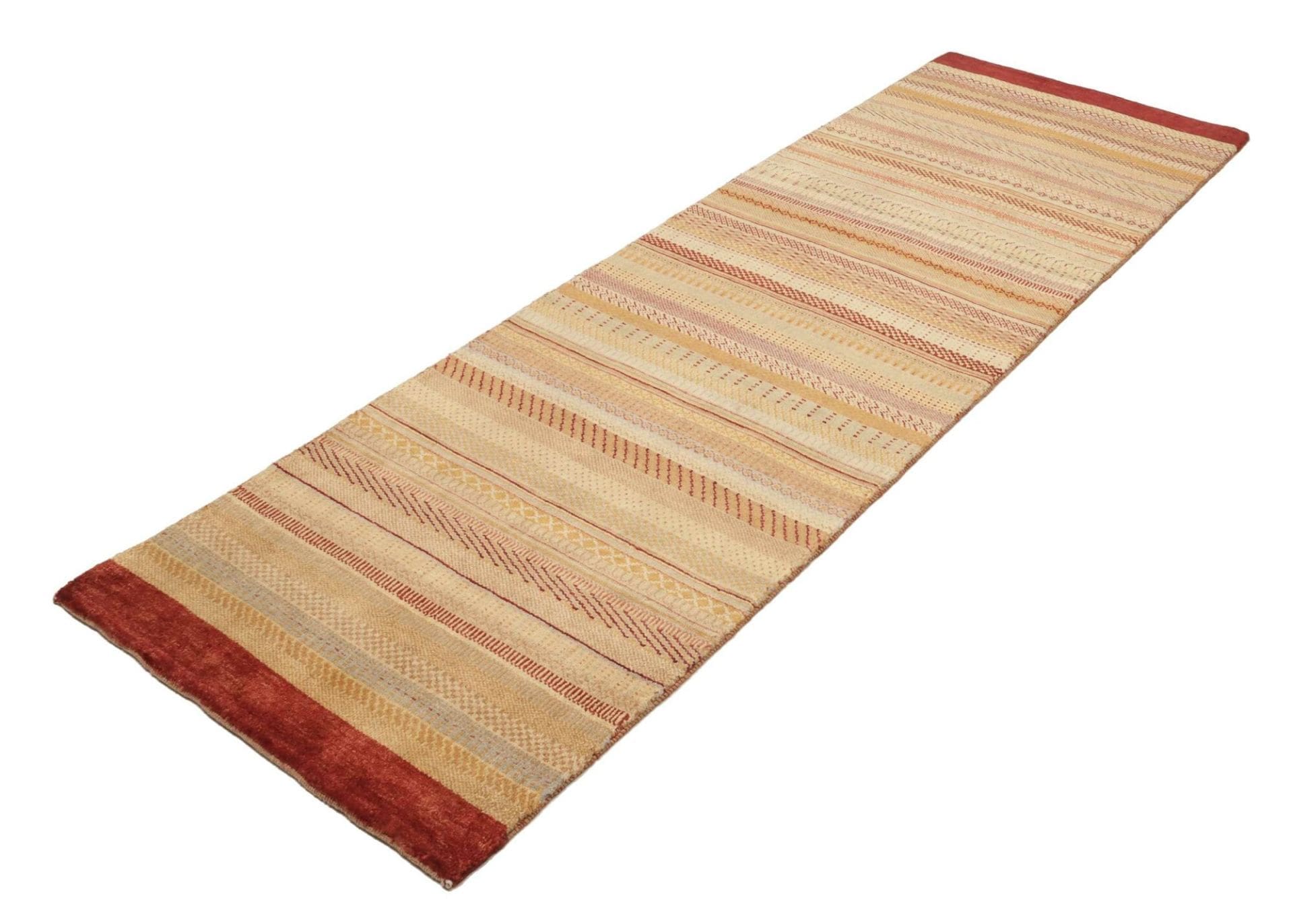 Orientteppich Loribaft 81 x 244cm aus Schurwolle, handgeknüpft