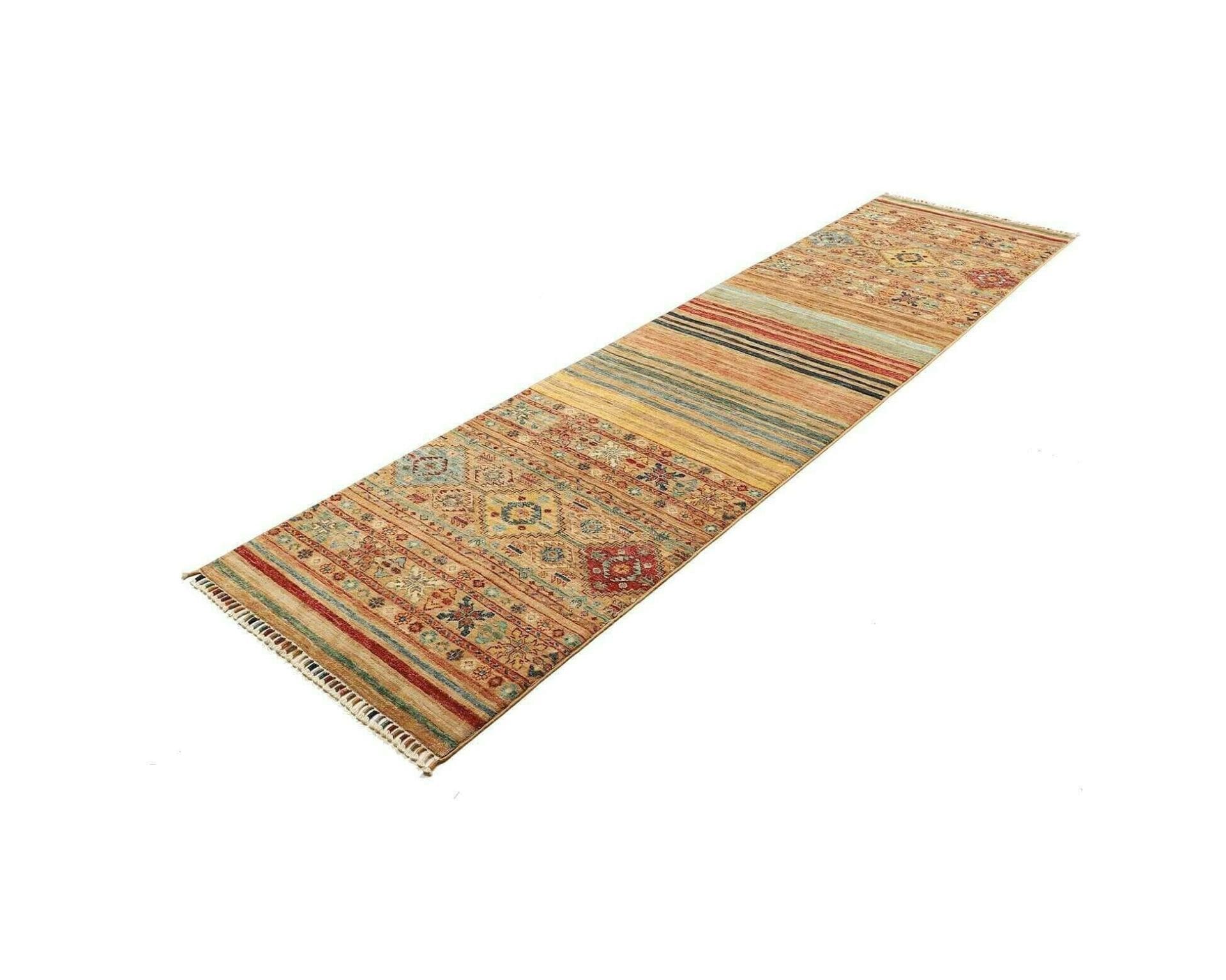 Orientteppich Samarkand 84 x 290cm - handgeknüpft, Schurwolle