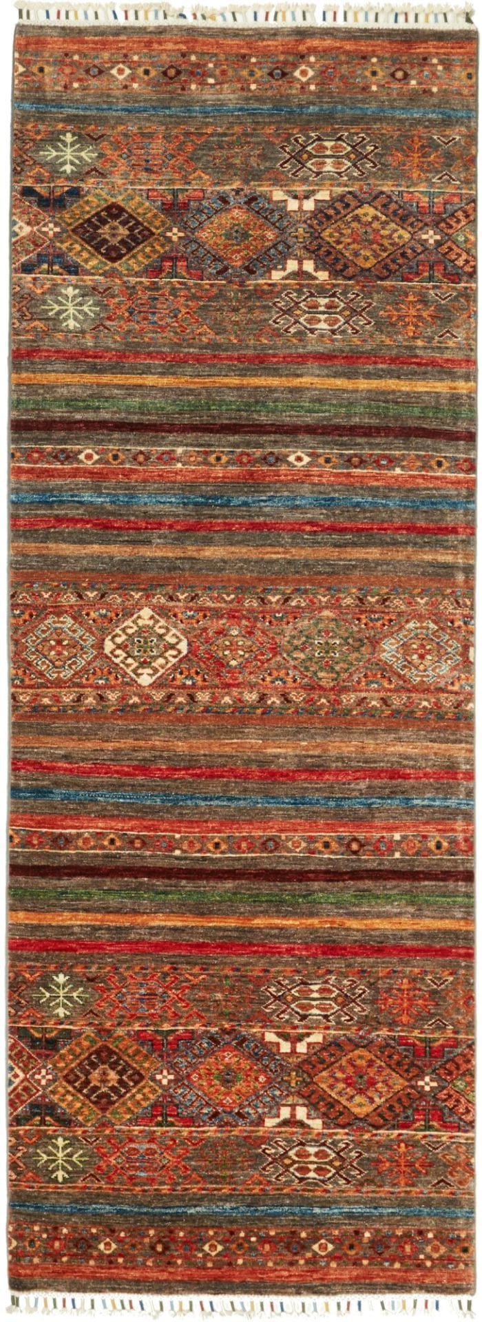 Orientteppich Samarkand 85 x 240 cm, handgeknüpft, Schurwolle