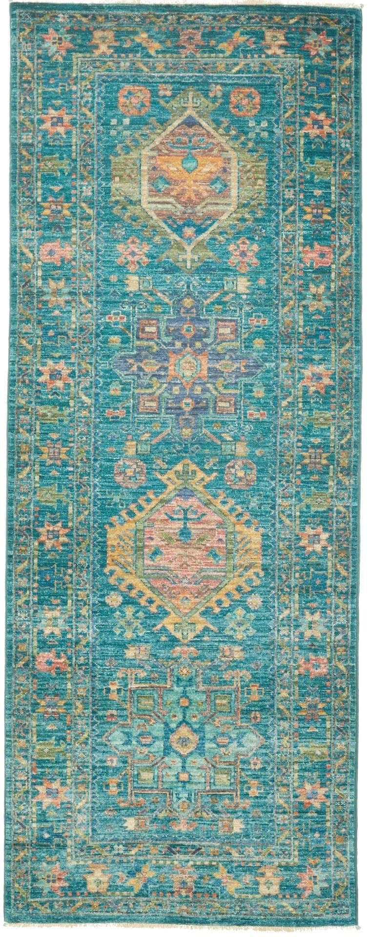 Samarkand Orientteppich 82 x 204cm, Schurwolle, handgeknüpft