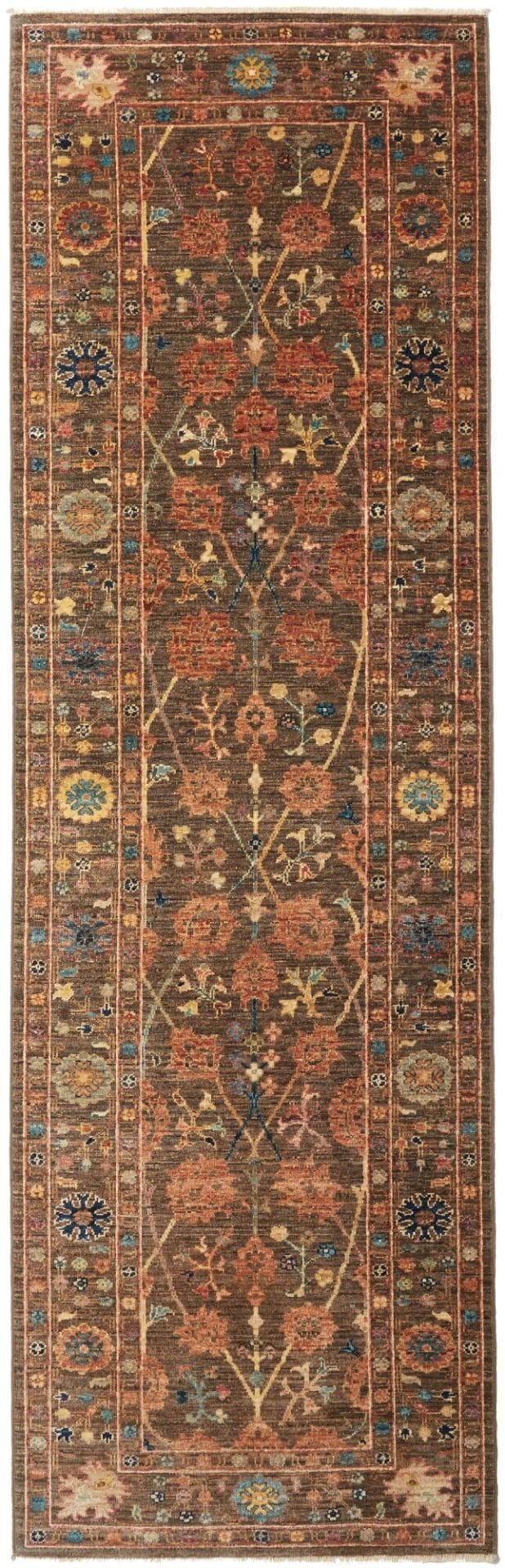 Ziegler Teppich 83 x 257 cm - Handgeknüpft, Schurwolle, Orientteppich