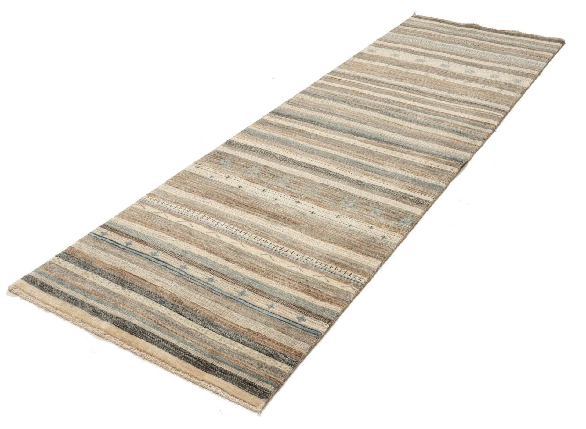 Orientteppich Samarkand 93 x 289 cm, handgeknüpft, Wolle, bunt