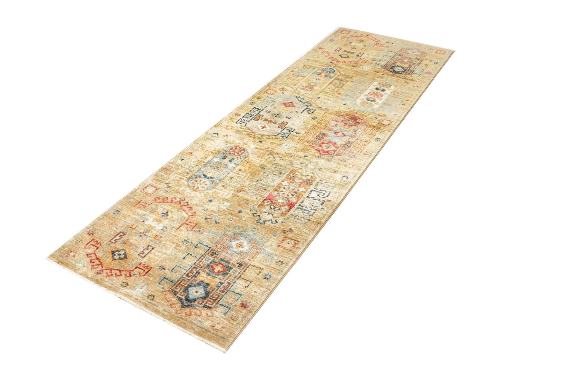 Samarkand Orientteppich 83 x 246 cm, Schurwolle, handgeknüpft